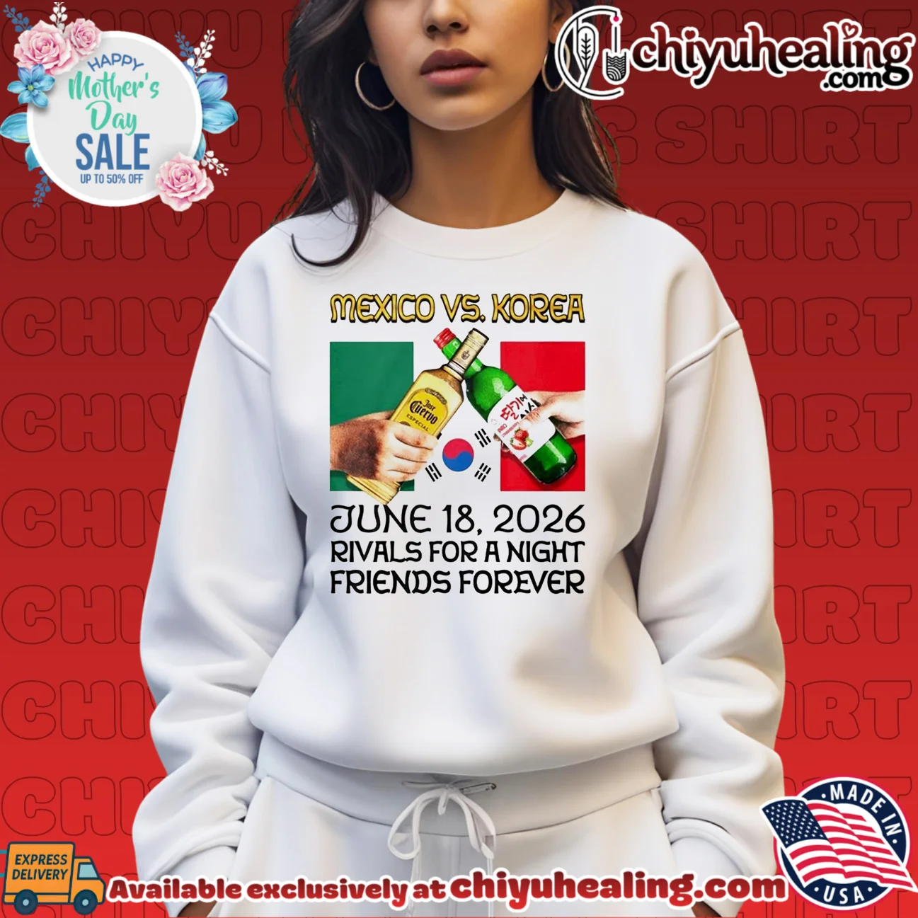 Mexico vs Korea Rivals For A Night Friends Forever shirt & hoodie Mexico vs Korea Rivals For A Night Friends Forever