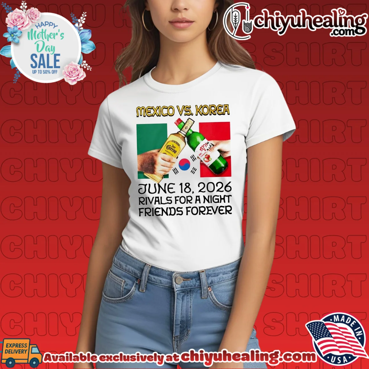 Mexico vs Korea Rivals For A Night Friends Forever shirt & hoodie Mexico vs Korea Rivals For A Night Friends Forever