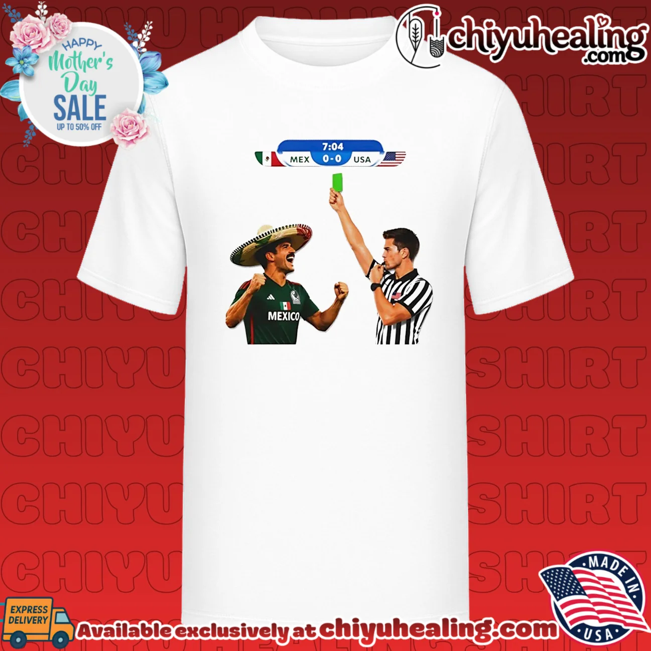 Mexico vs USA Green Card Soccer Match USMNT shirt & hoodie