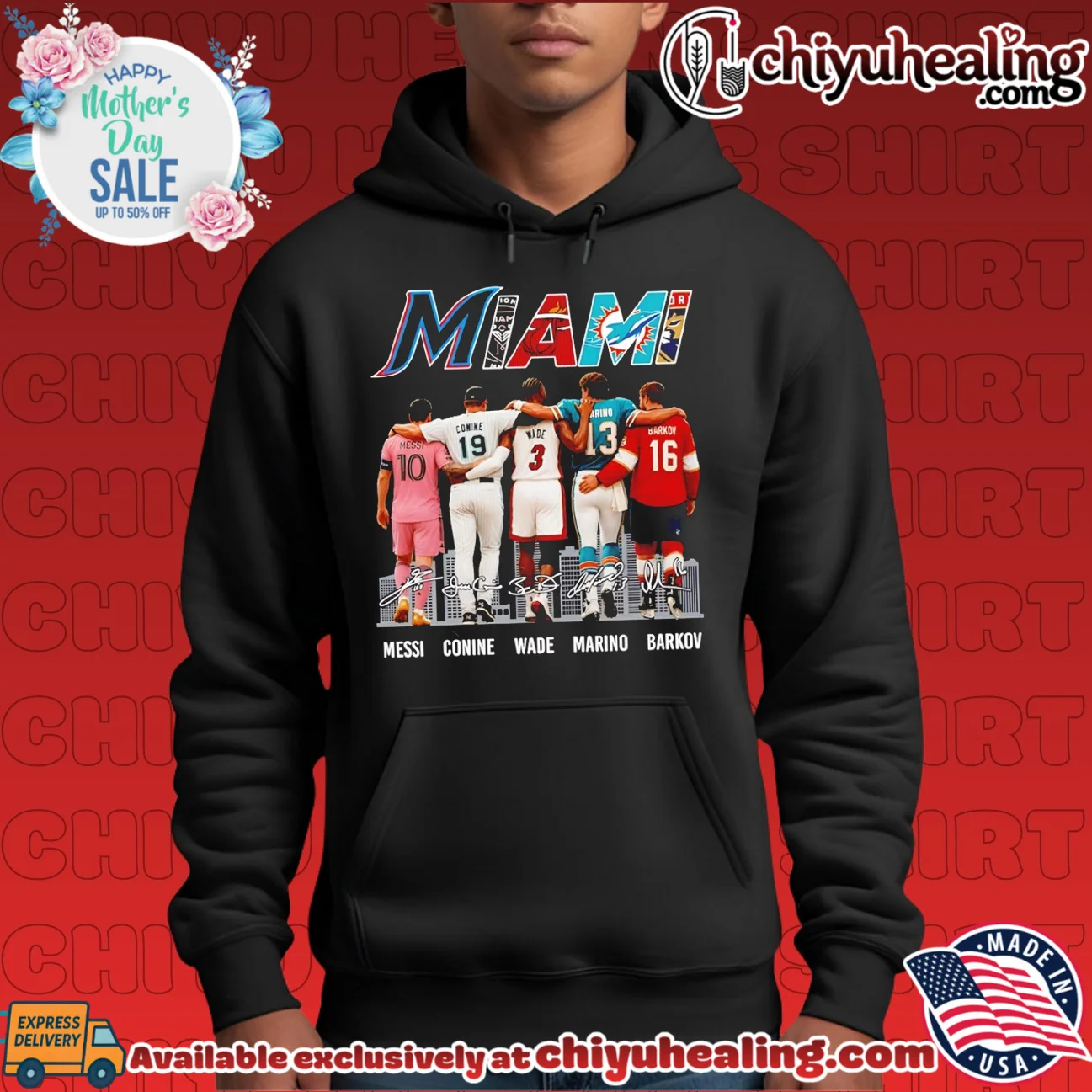 Miami Legends Messi Conine Wade Marino and Barkov shirt & hoodie Miami Legends Messi Conine Wade Marino and Barkov shirt & hoodie