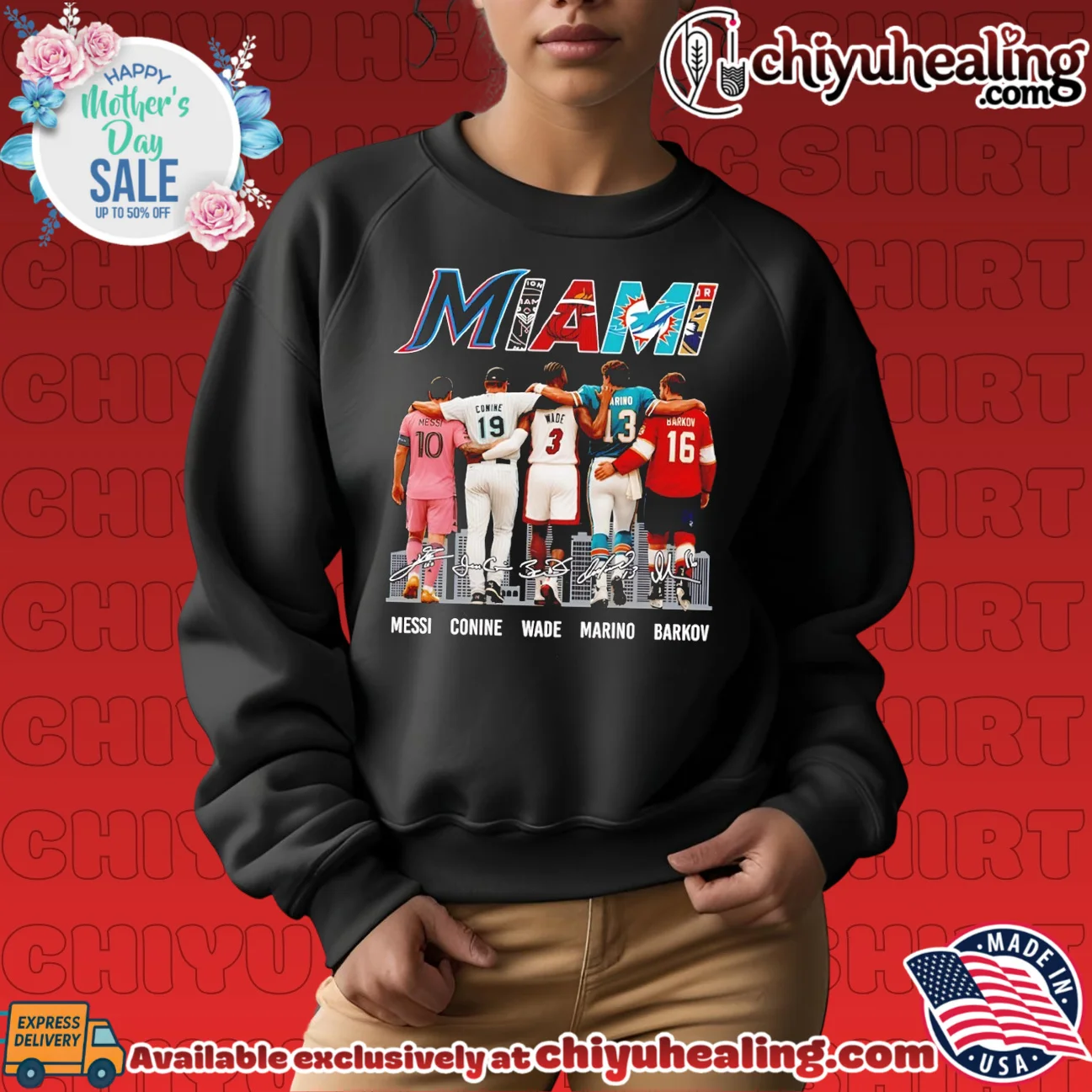 Miami Legends Messi Conine Wade Marino and Barkov shirt & hoodie Miami Legends Messi Conine Wade Marino and Barkov shirt & hoodie