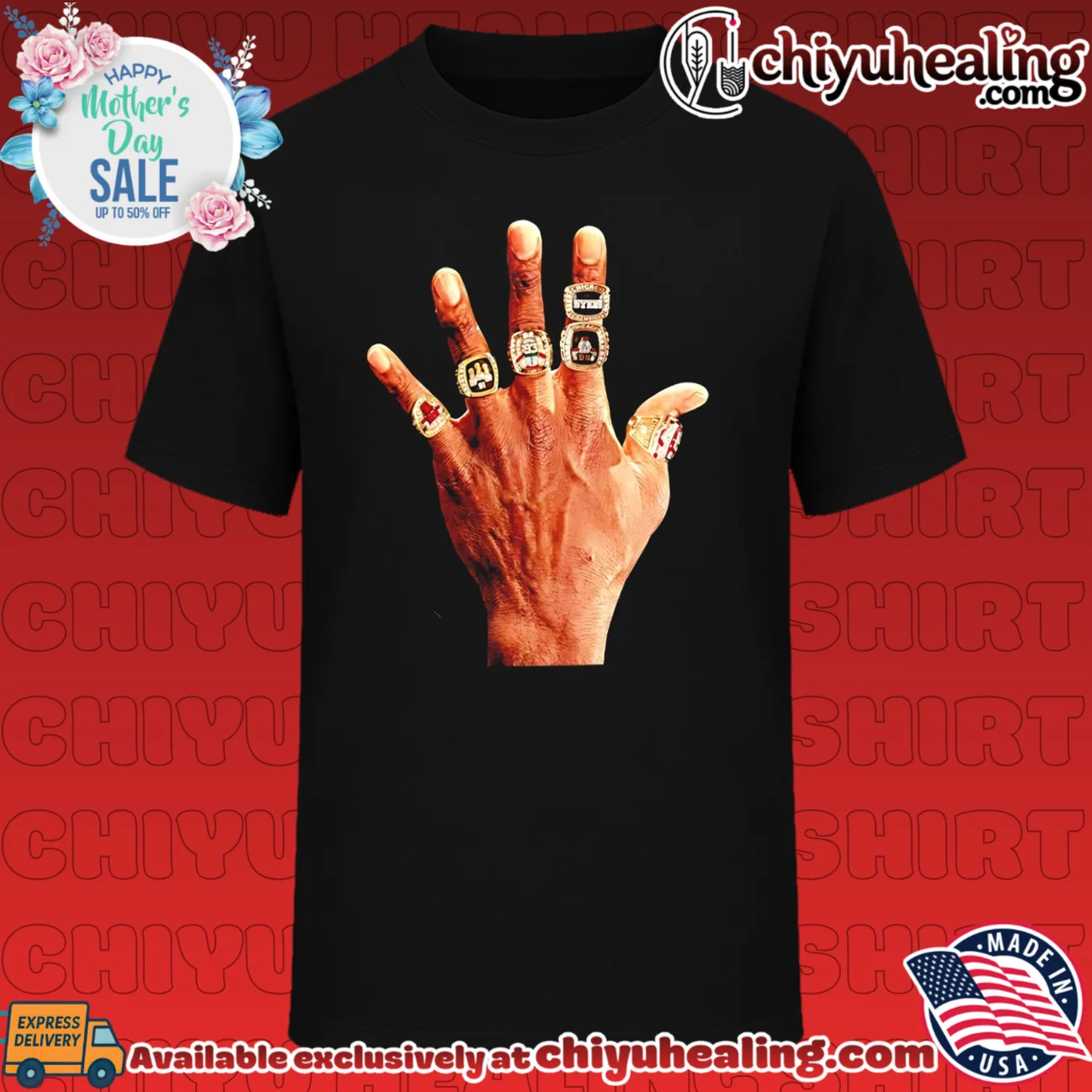 Michael Jordan Chicago Bulls six championship rings