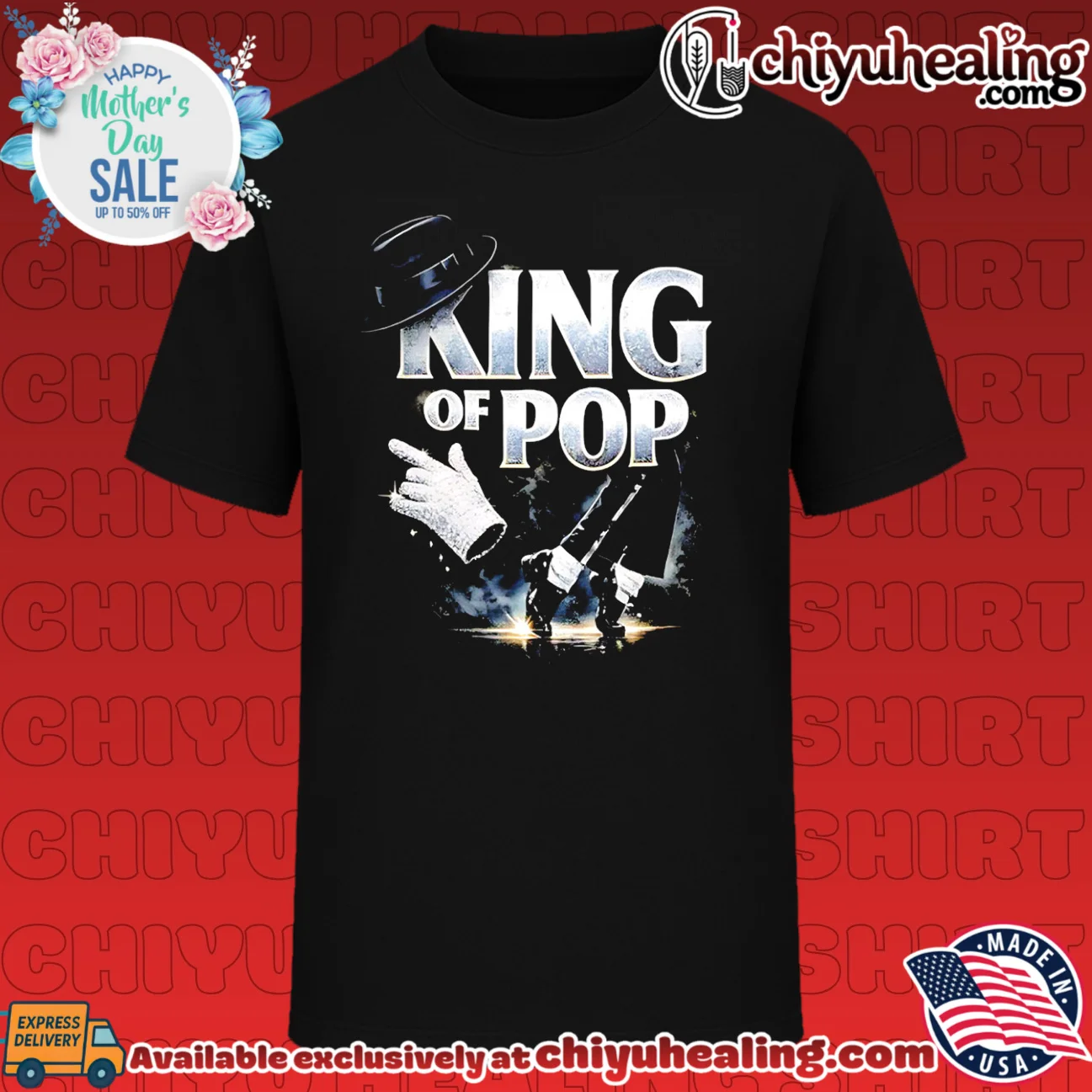 Michael King Of Pop graphic shirt
