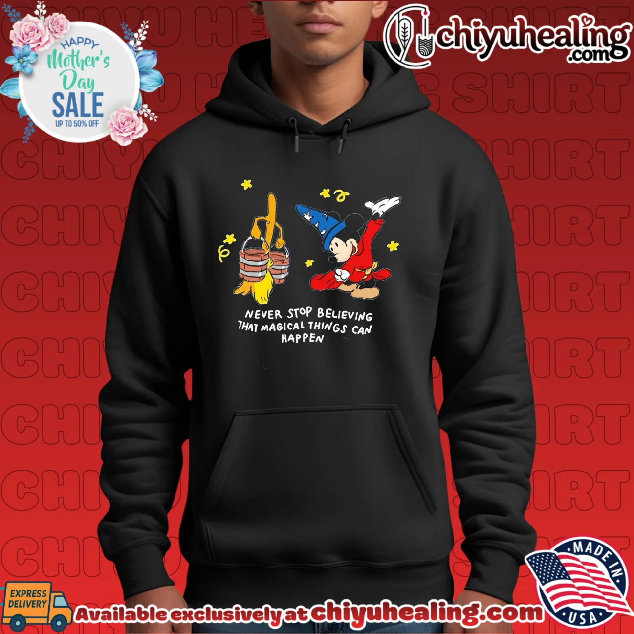 Mickey mouse never stop believing that magical things can happen Mickey mouse never stop believing that magical things can happen