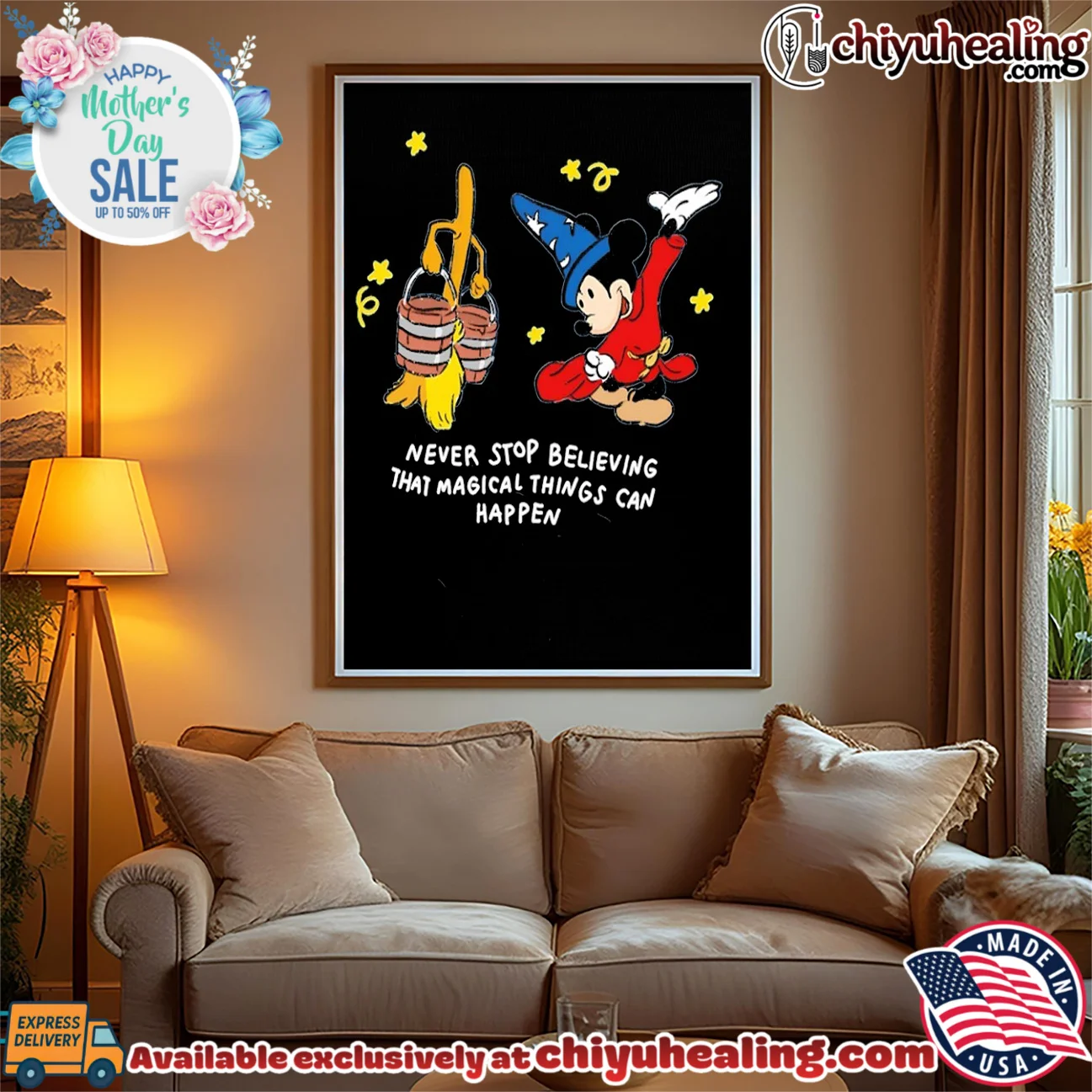 Mickey mouse never stop believing that magical things can happen shirt & hoodie Mickey mouse never stop believing that magical things can happen