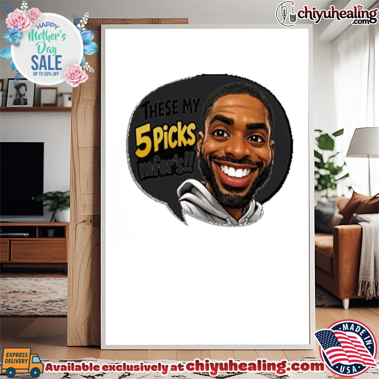 Mikal Bridges these my 5 picks caricature ultimate shirt & hoodie | Official Style Drop Mikal Bridges these my 5 picks caricature