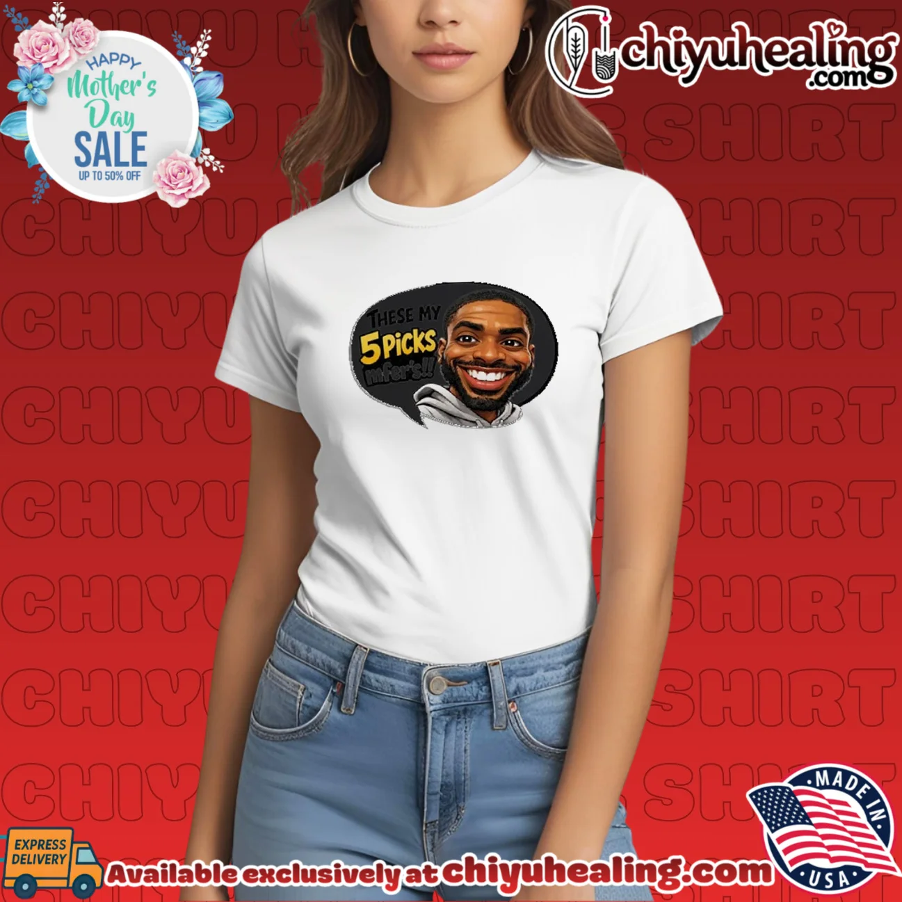Mikal Bridges these my 5 picks caricature ultimate shirt & hoodie | Official Style Drop Mikal Bridges these my 5 picks caricature