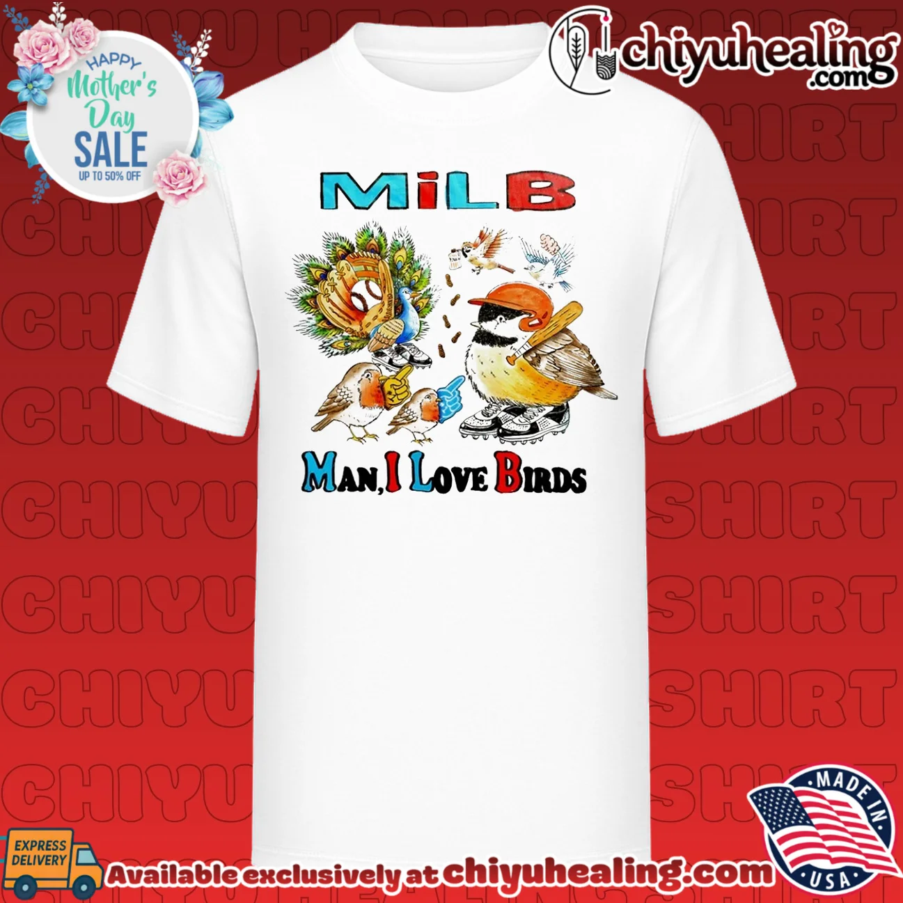 Milb man I love birds baseball bird watching