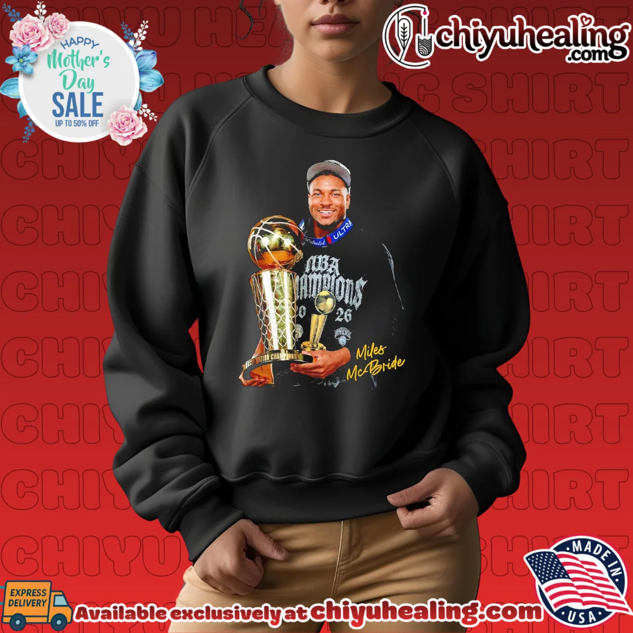 Miles Mcbride New York Knicks World Champions 2025-2026 trophy signature limited shirt & hoodie | Aesthetic Apparel Miles Mcbride New York Knicks World Champions 2025-2026 trophy signature