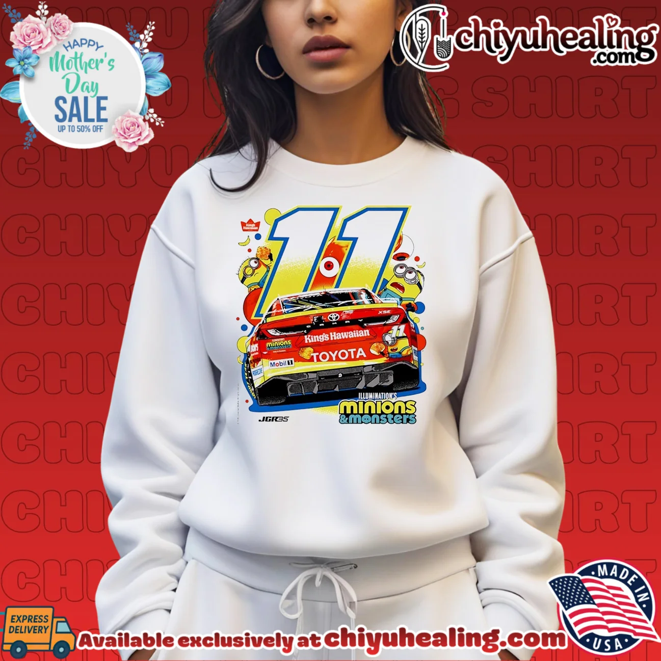 Minion and Monsters King's Hawaiian Denny Hamlin epic shirt & hoodie | Collector Series Minion and Monsters King's Hawaiian Denny Hamlin