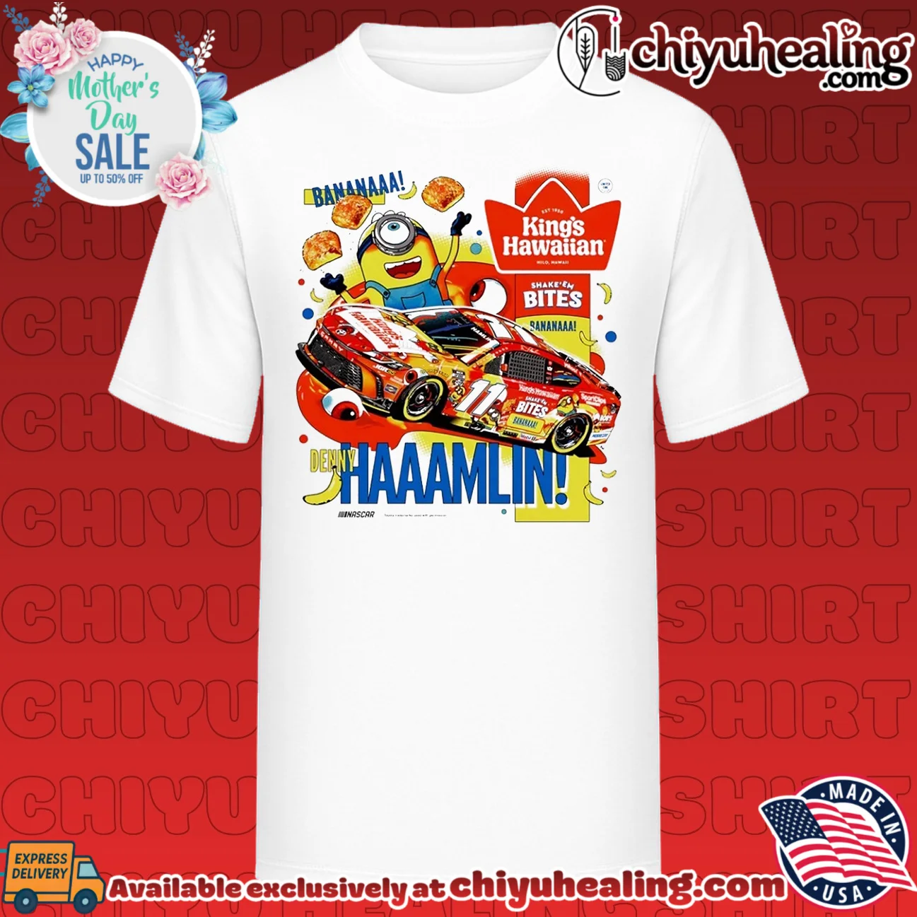 Minion King's Hawaiian Denny Hamlin