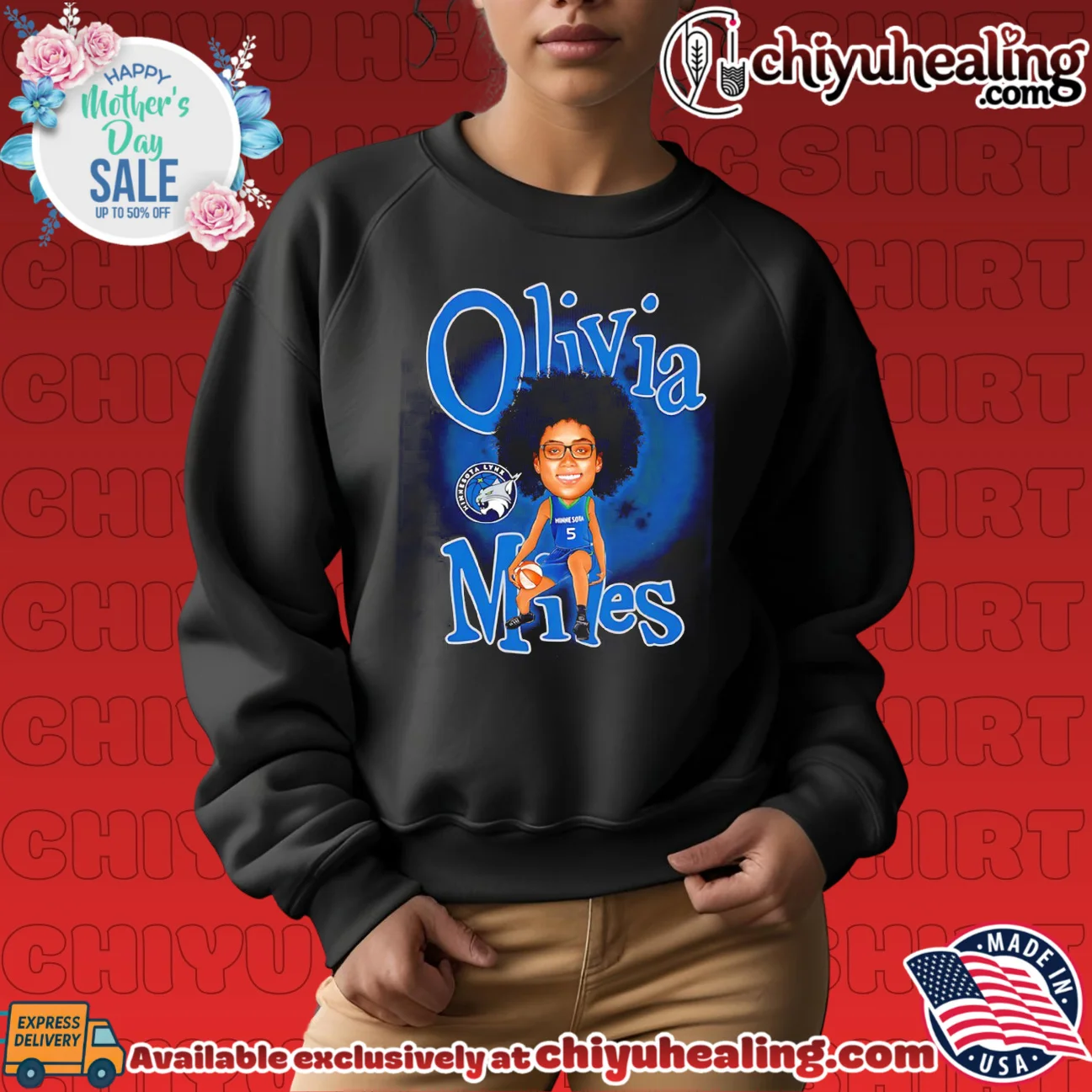 Minnesota Lynx Olivia Miles Player caricature shirt prime shirt & hoodie - Urban Fashion Minnesota Lynx Olivia Miles Player caricature shirt