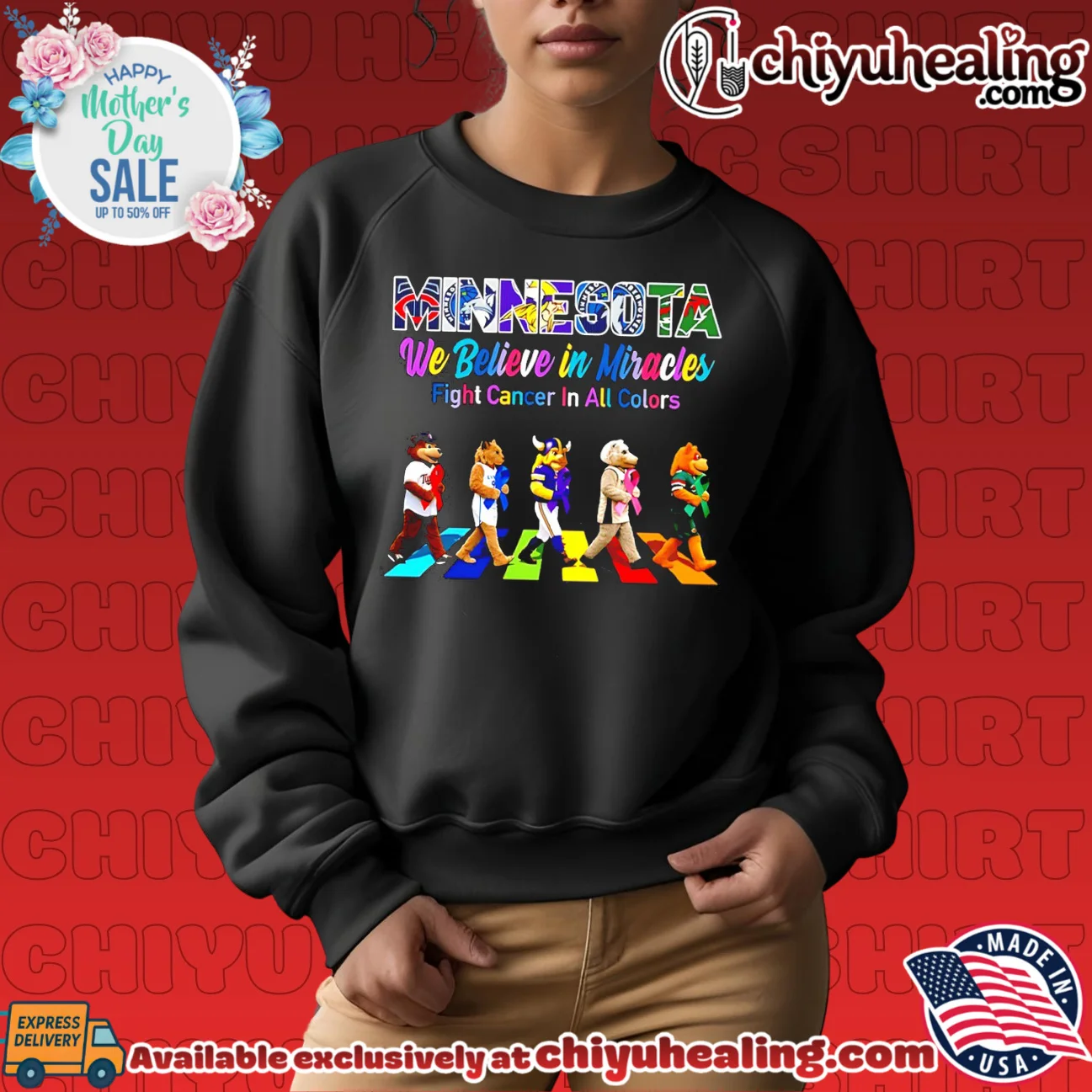 Minnesota Sports We believe in Miracles fight cancer on all colors abbey road classic shirt & hoodie | Aesthetic Apparel Minnesota Sports We believe in Miracles fight cancer on all colors abbey road