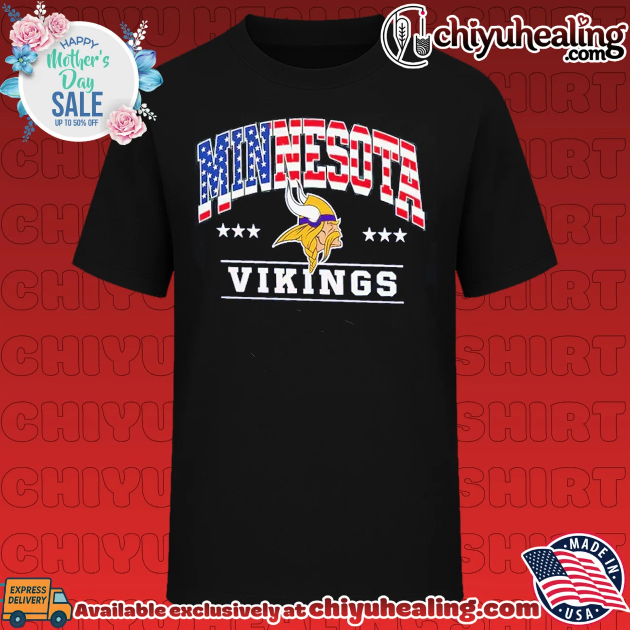 Minnesota Vikings Navy Americana Arch NFL 250th Anniversary shirt & hoodie