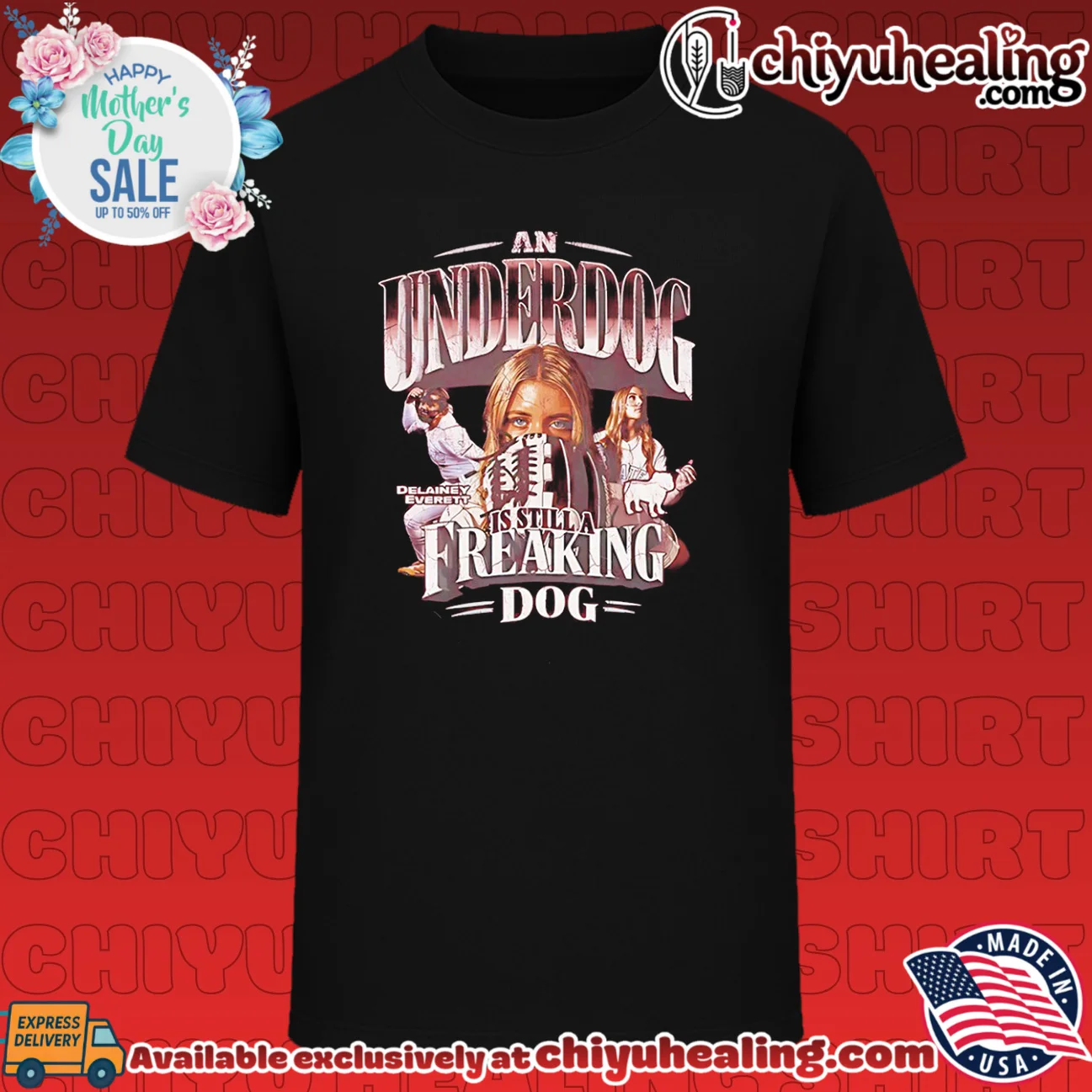 Mississippi State Delainey Everett an underdog is still a freaking dog vintage shirt