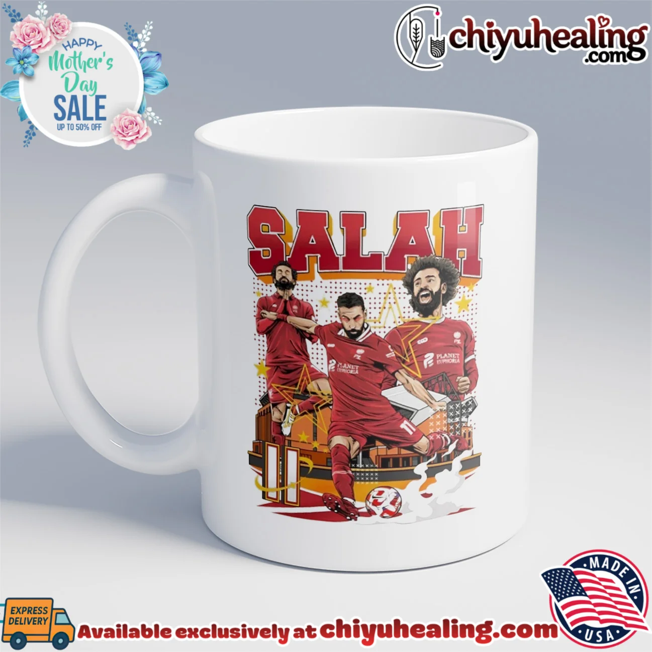 Mohamed Salah Liverpool FC Legend Premier League shirt & hoodie Mohamed Salah Liverpool FC Legend Premier League shirt & hoodie