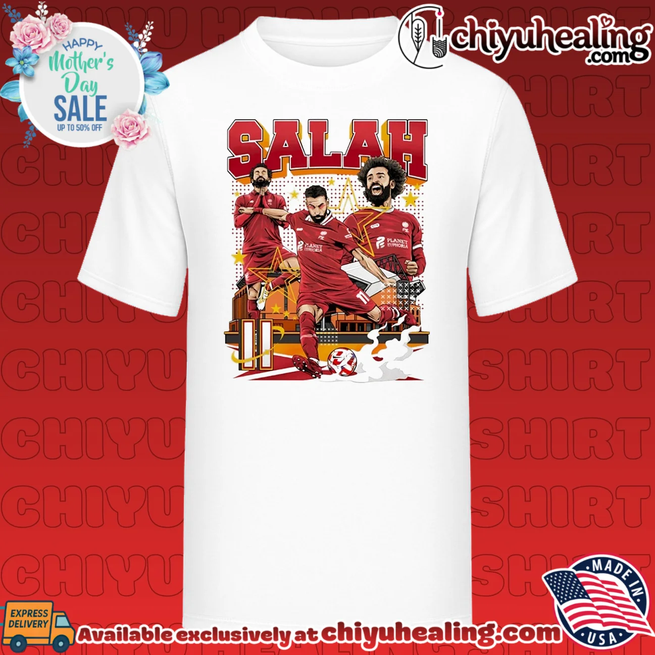 Mohamed Salah Liverpool FC Legend Premier League shirt & hoodie