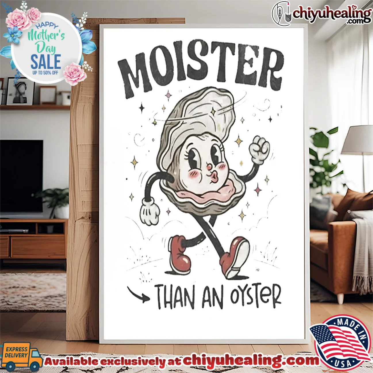 Moister Than an Oyster funny food humor shirt & hoodie Moister Than an Oyster funny food humor shirt & hoodie