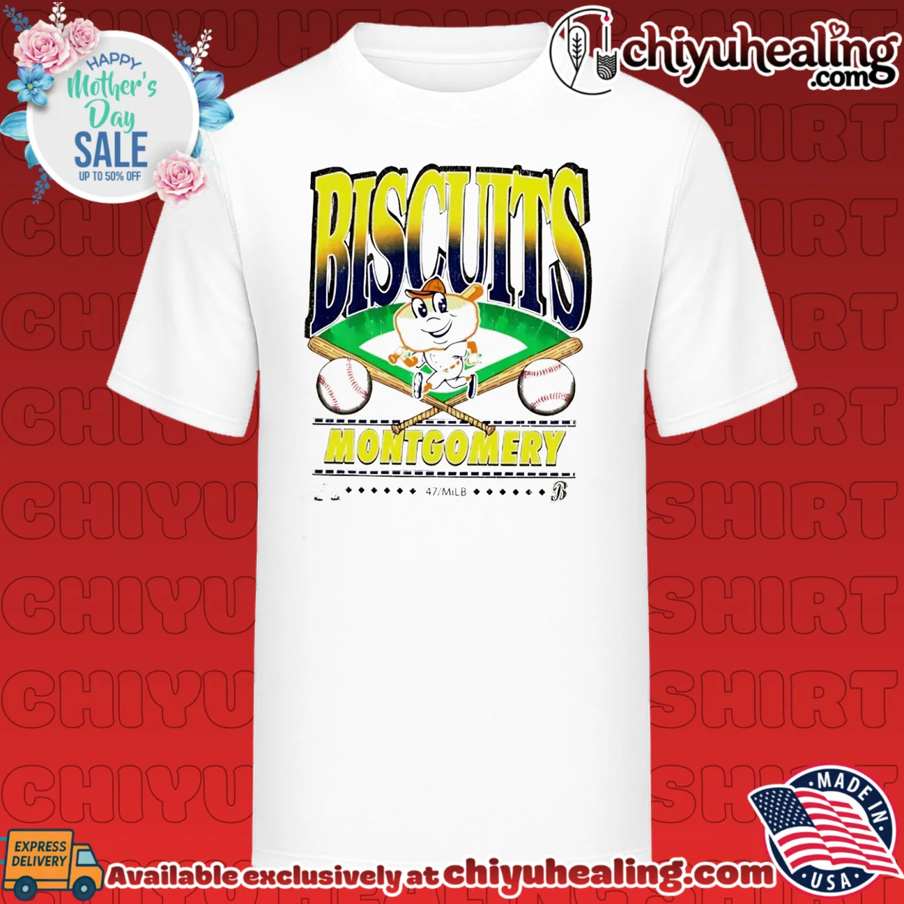 Montgomery Biscuits Straight Shot Two Tone Baseball shirt & hoodie