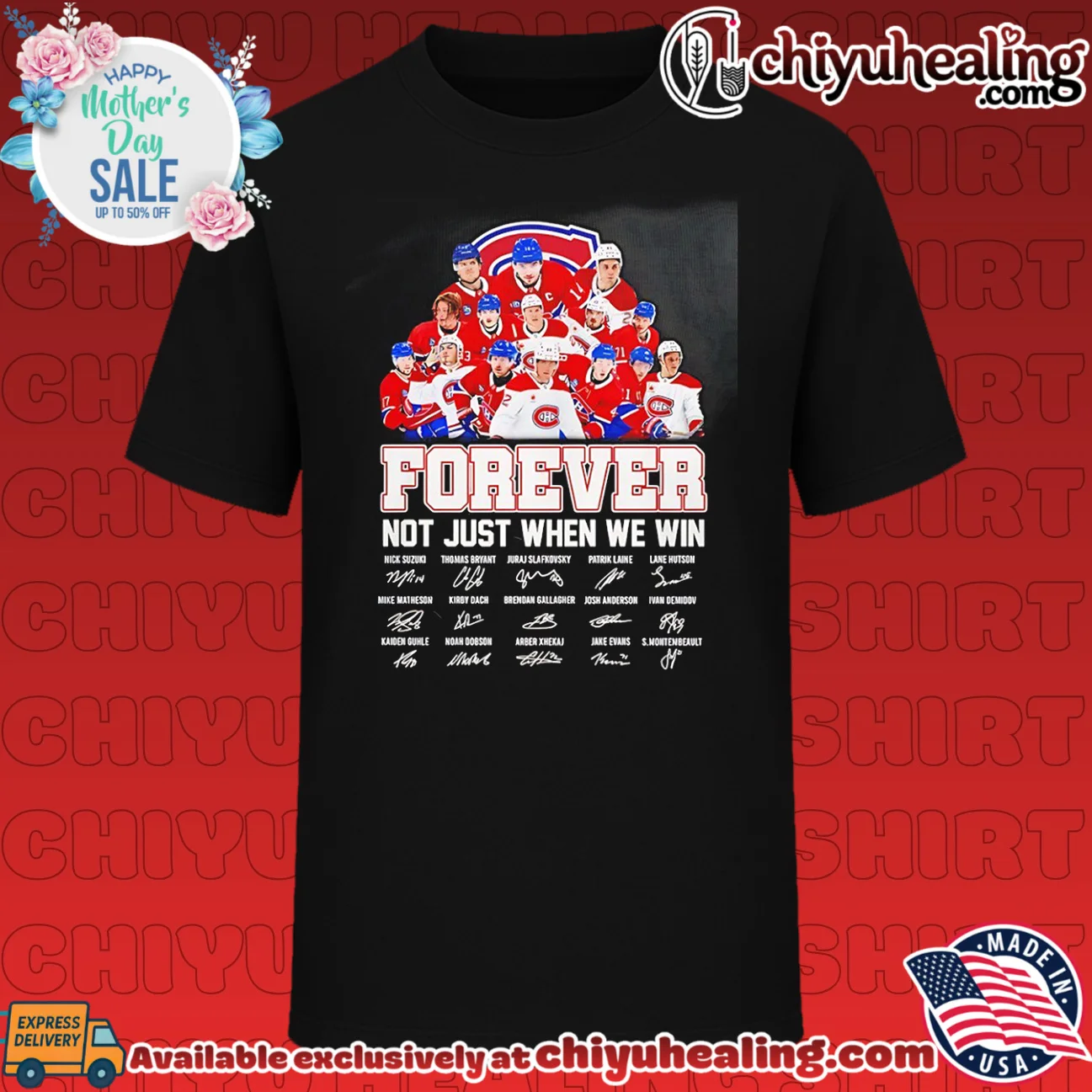 Montreal Canadiens forever not just when we win signature shirt