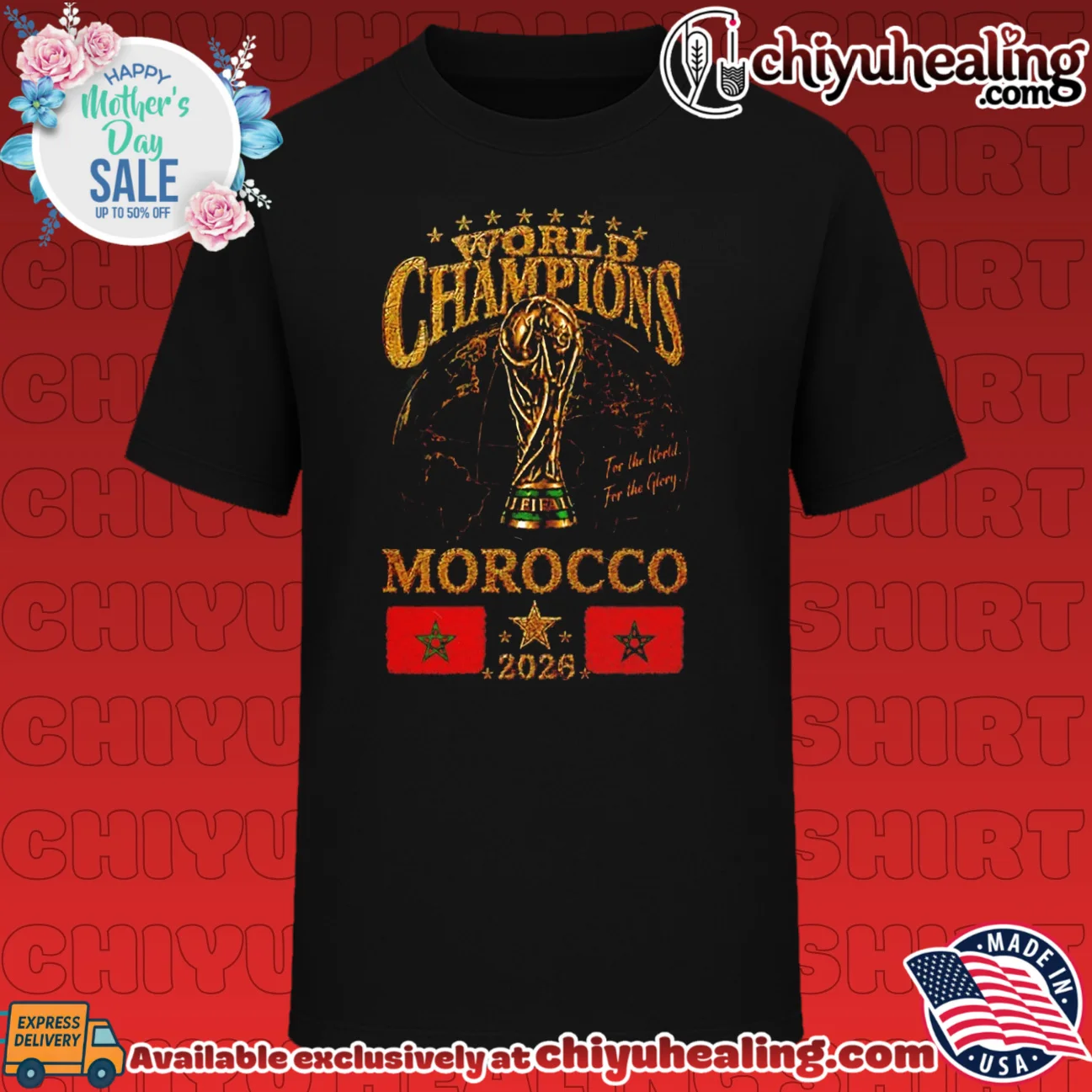 Morocco 2026 World Champions For The World For The Glory shirt
