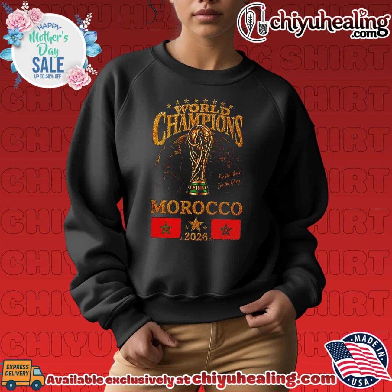 Morocco 2026 World Champions For The World For The Glory shirt retro shirt & hoodie - Perfect Fan Gift Morocco 2026 World Champions For The World For The Glory shirt