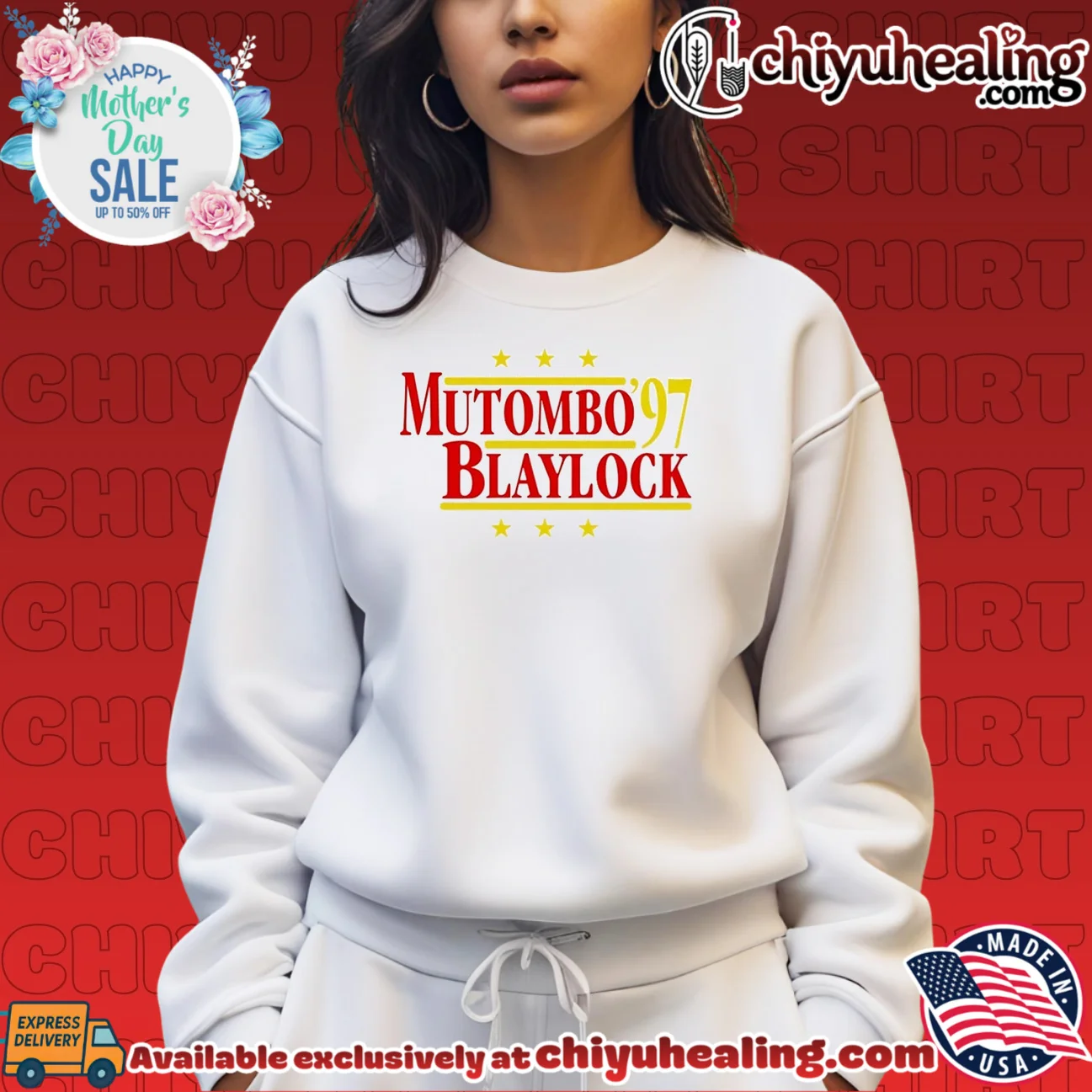 Mutombo and Blaylock '97 Atlanta Hawks NBA shirt & hoodie Mutombo and Blaylock '97 Atlanta Hawks NBA shirt & hoodie