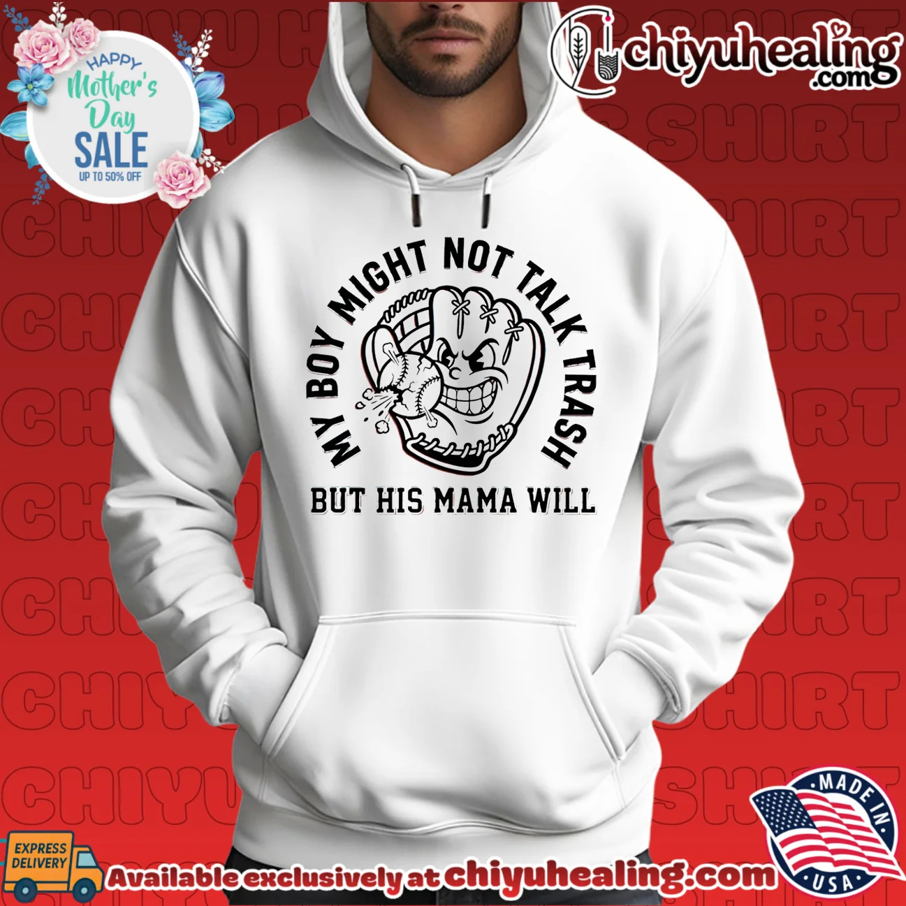 My boy might not talk trash but his mama will shirt & hoodie My boy might not talk trash but his mama will shirt & hoodie