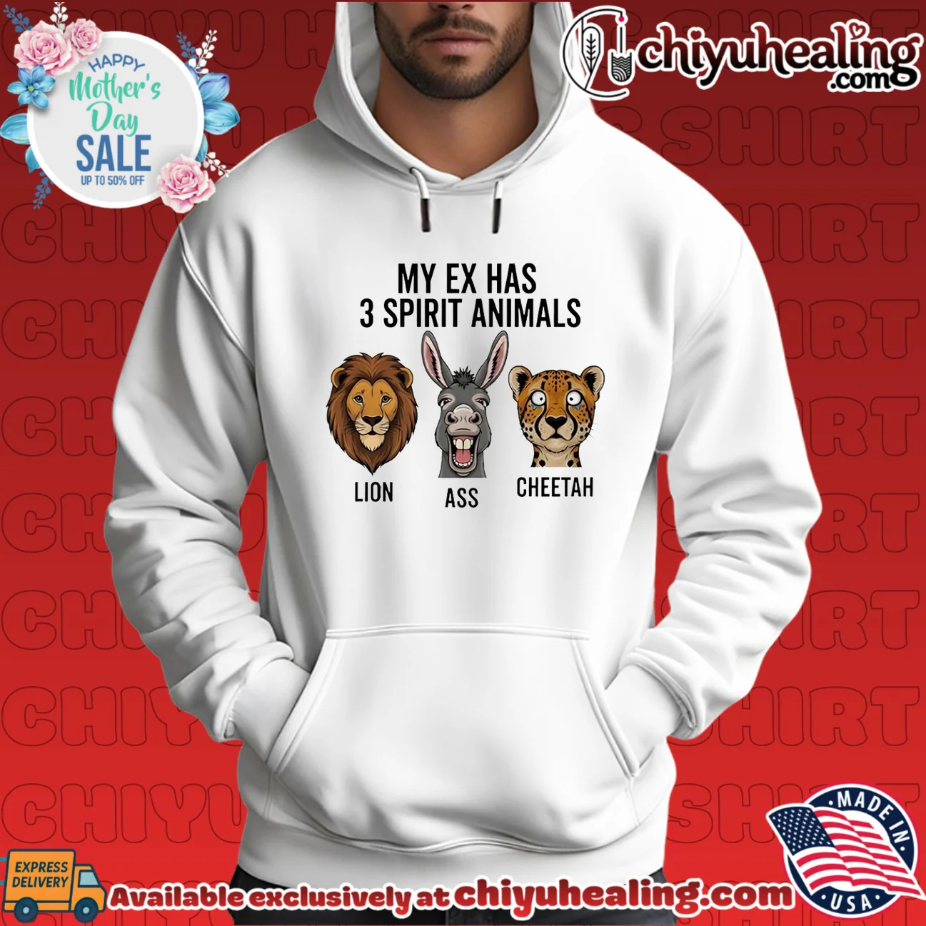 My ex has 3 spirit animals lion ass cheetah custom shirt & hoodie | Aesthetic Apparel My ex has 3 spirit animals lion ass cheetah custom shirt & hoodie | Aesthetic Apparel
