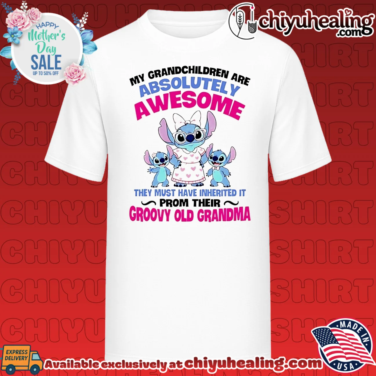 My Grandchildren Are Absolutely Awesome Inherited from Their Groovy Old Grandma shirt & hoodie