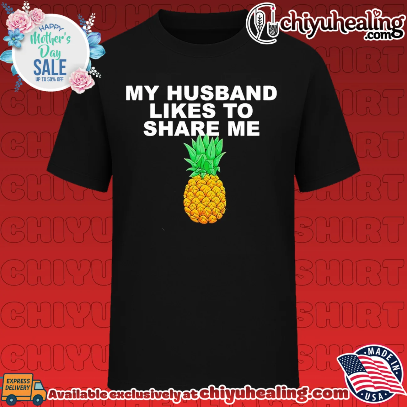 My husband likes to share me pineapple