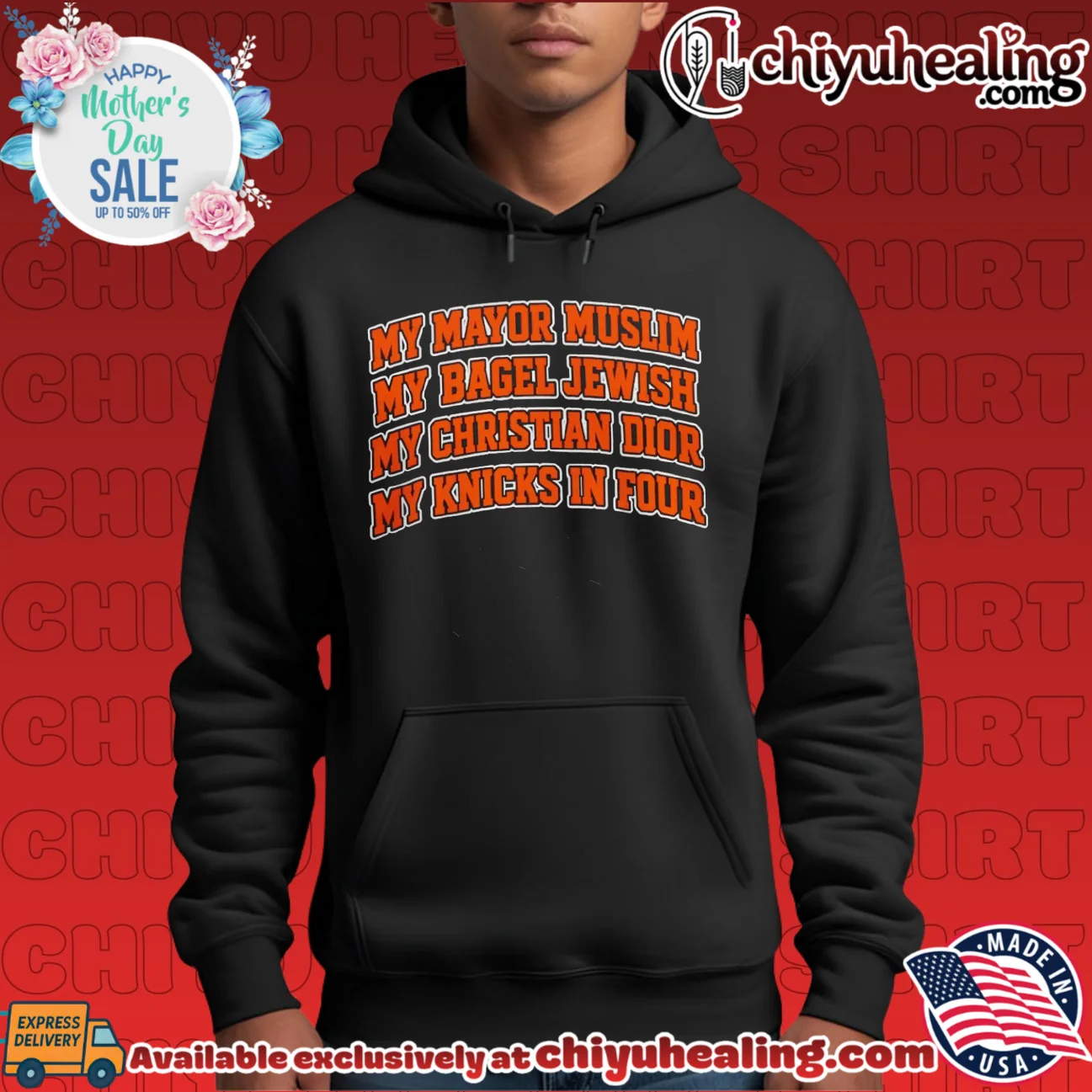 My Mayor Muslim My Bagel Jewish My Christian Fashion My Knicks In Four essential shirt & hoodie | IP Merchandise My Mayor Muslim My Bagel Jewish My Christian Fashion My Knicks In Four essential shirt & hoodie | IP Merchandise