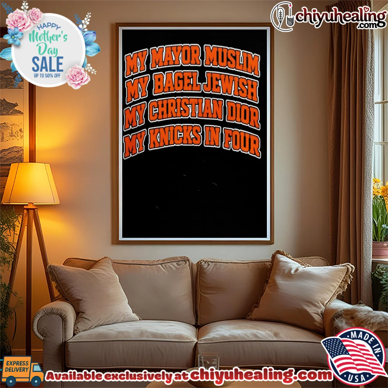 My Mayor Muslim My Bagel Jewish My Christian Fashion My Knicks In Four essential shirt & hoodie | IP Merchandise My Mayor Muslim My Bagel Jewish My Christian Fashion My Knicks In Four
