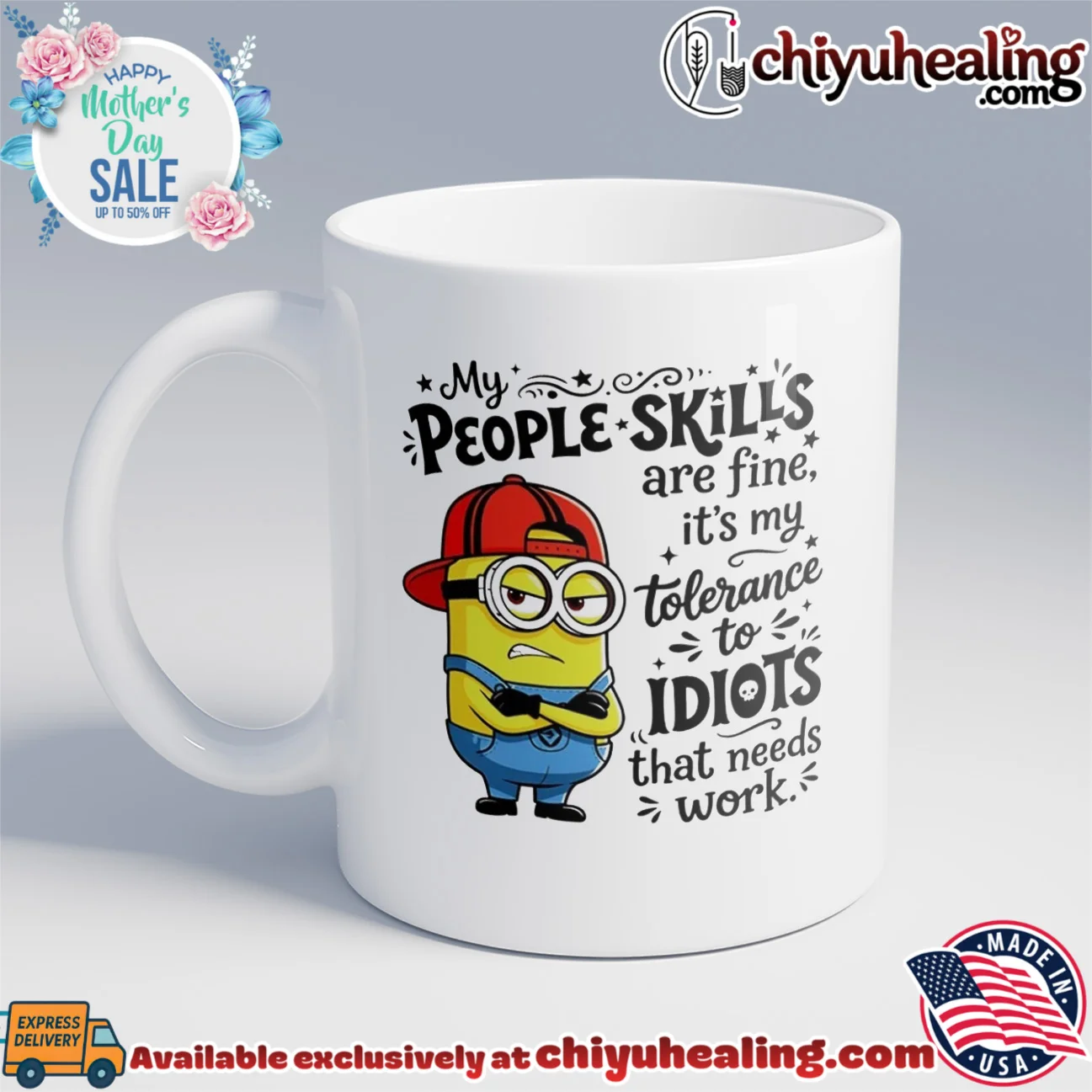 My people skills are fine it's my tolerance to idiots that needs work Minion retro shirt & hoodie | Gift Idea 2026 My people skills are fine it's my tolerance to idiots that needs work Minion