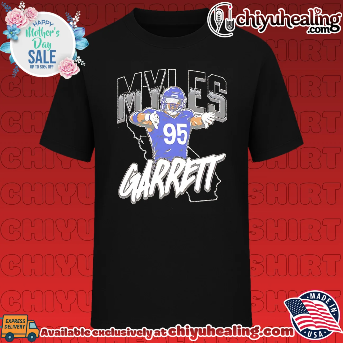 Myles Garrett Los Angeles Rams Name Map