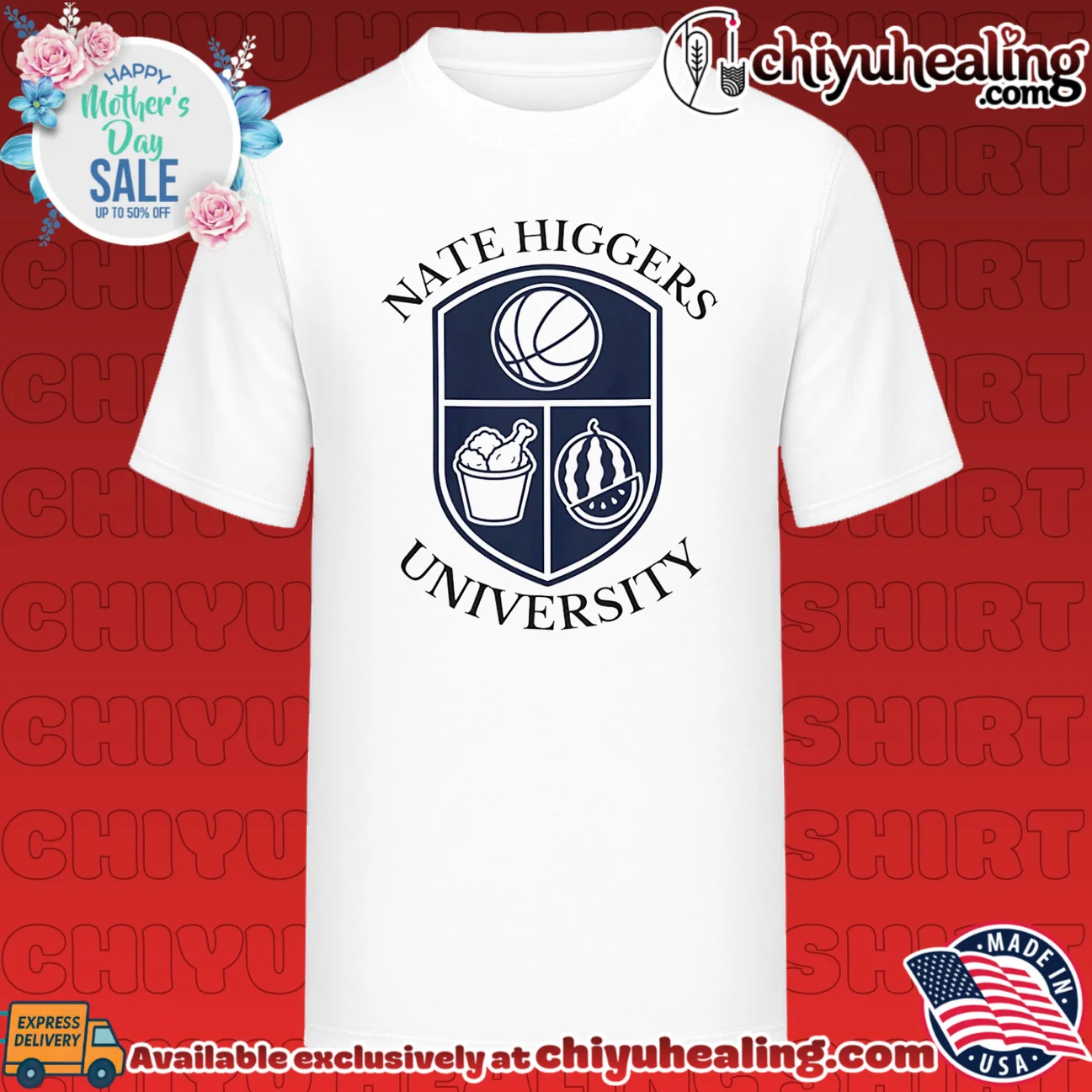 Nate Higgers University basketball fried chicken shirt & hoodie