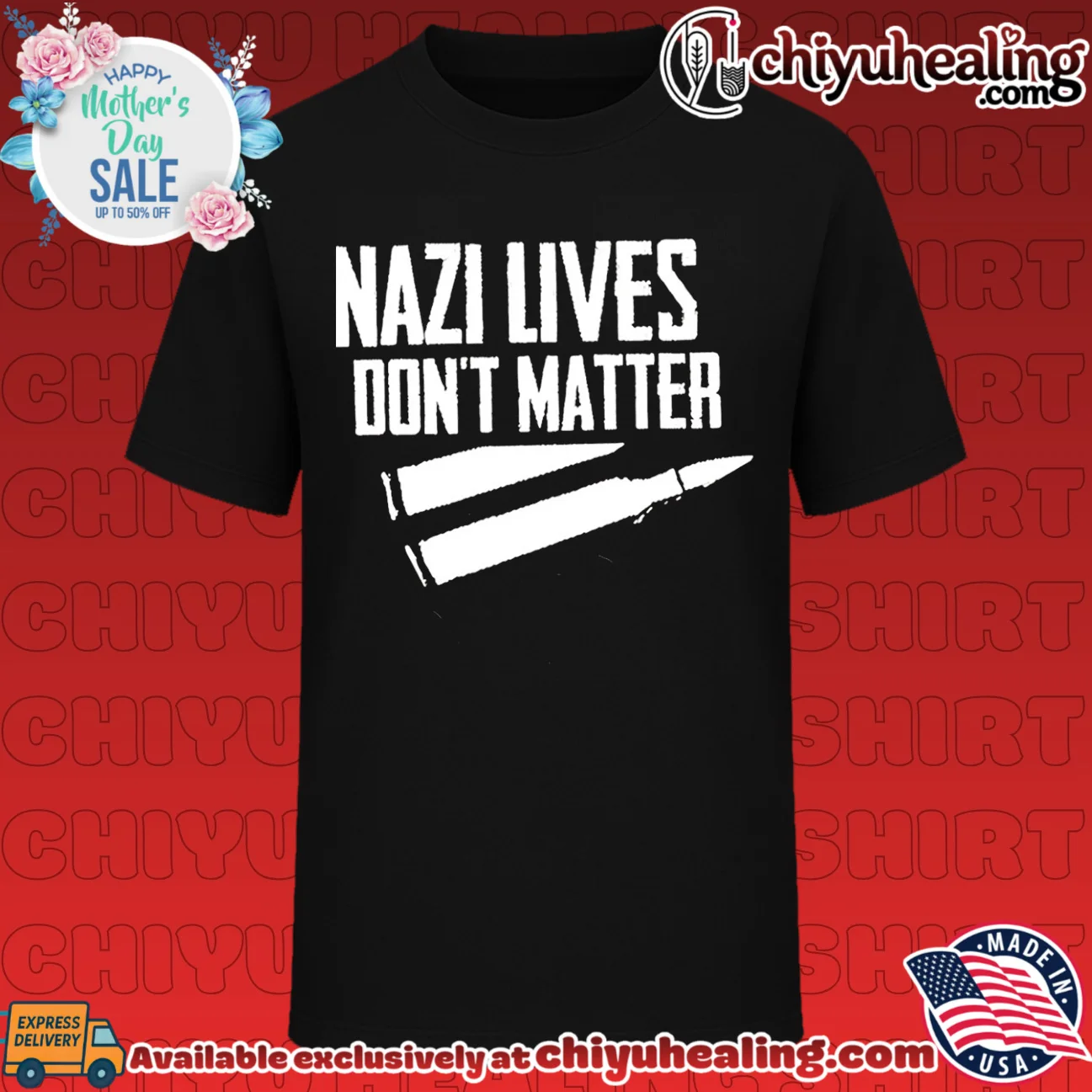 Nazi Lives Don't Matter anti-nazi political slogan shirt & hoodie