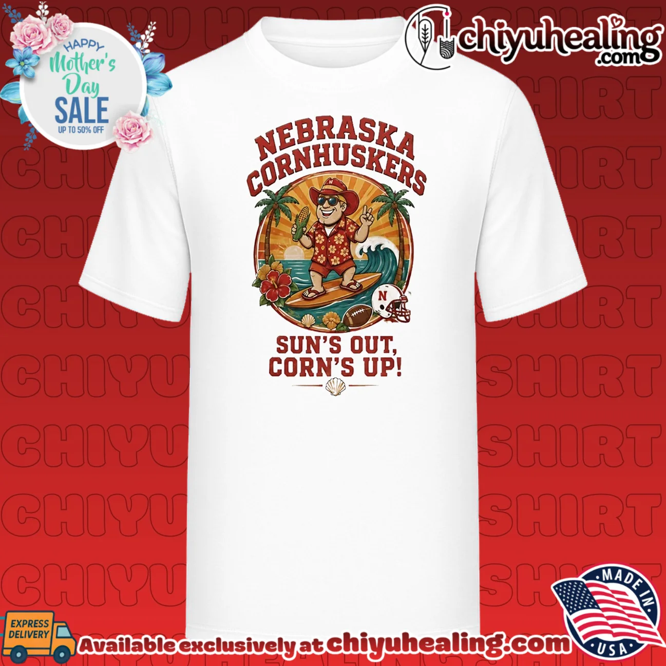 Nebraska Cornhuskers Sun's out corn's up shirt