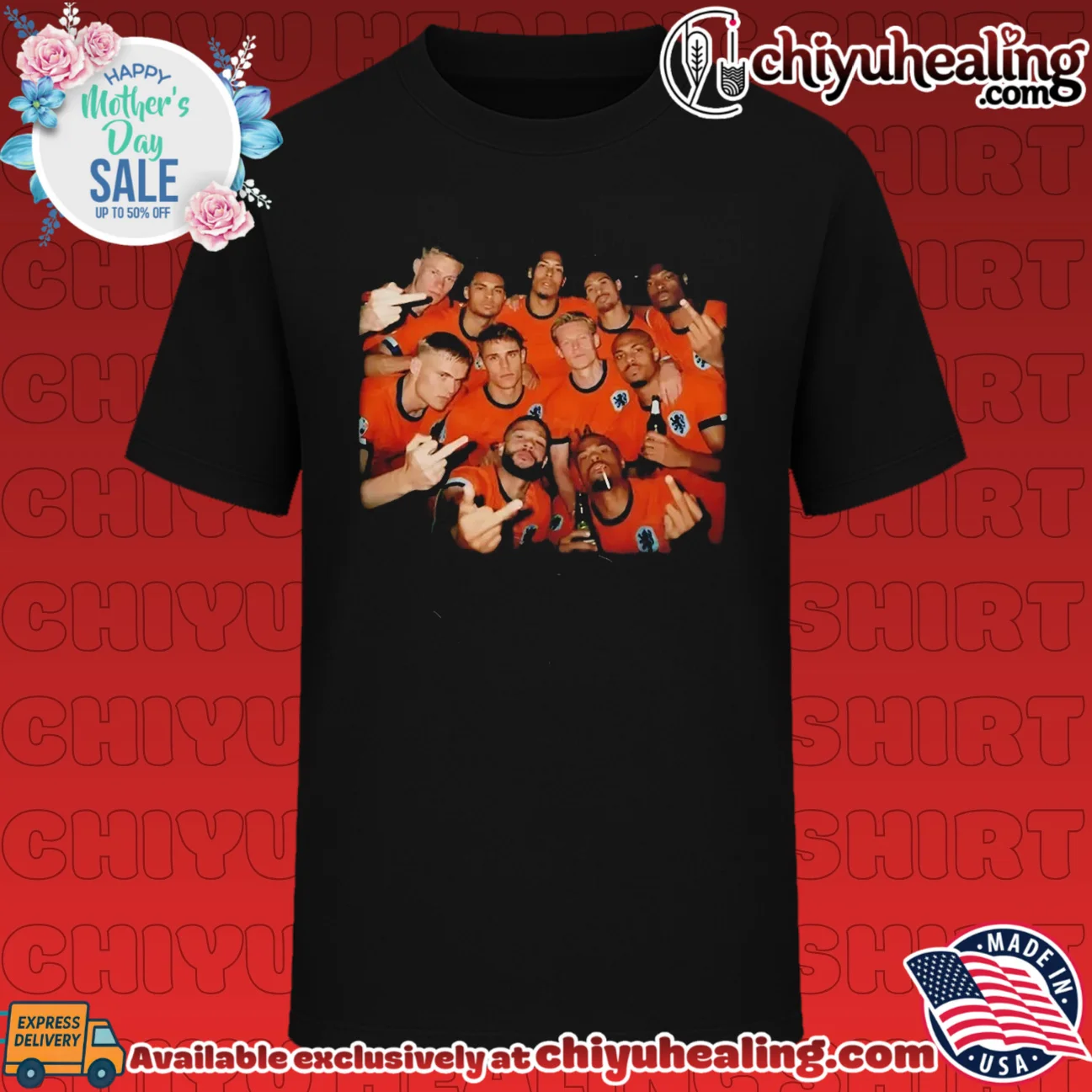 Netherlands National Football Team Players middle finger shirt & hoodie
