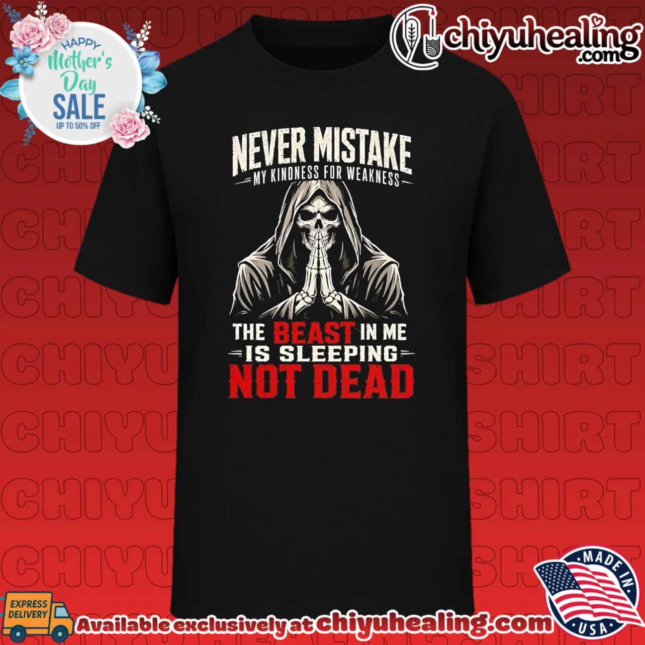 Never mistake my kindness for weakness the beast in me is sleeping not dead