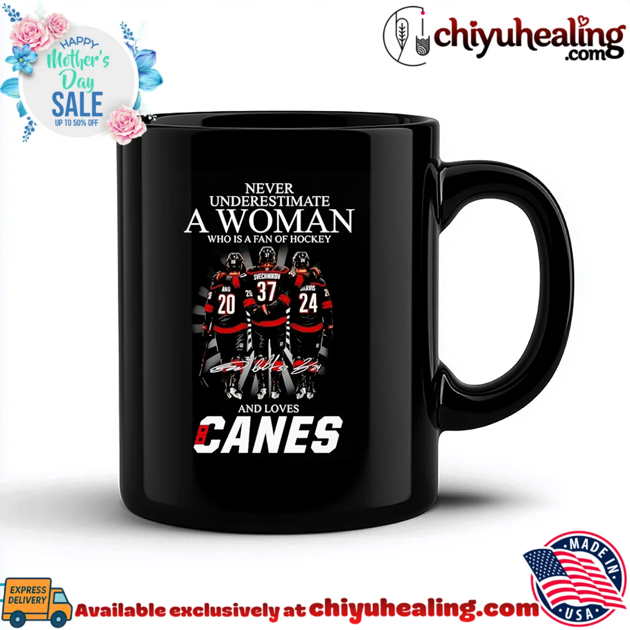 Never underestimate a woman who is a fan of hockey and loves Canes Carolina Hurricanes shirt & hoodie Never underestimate a woman who is a fan of hockey and loves Canes Carolina Hurricanes shirt & hoodie