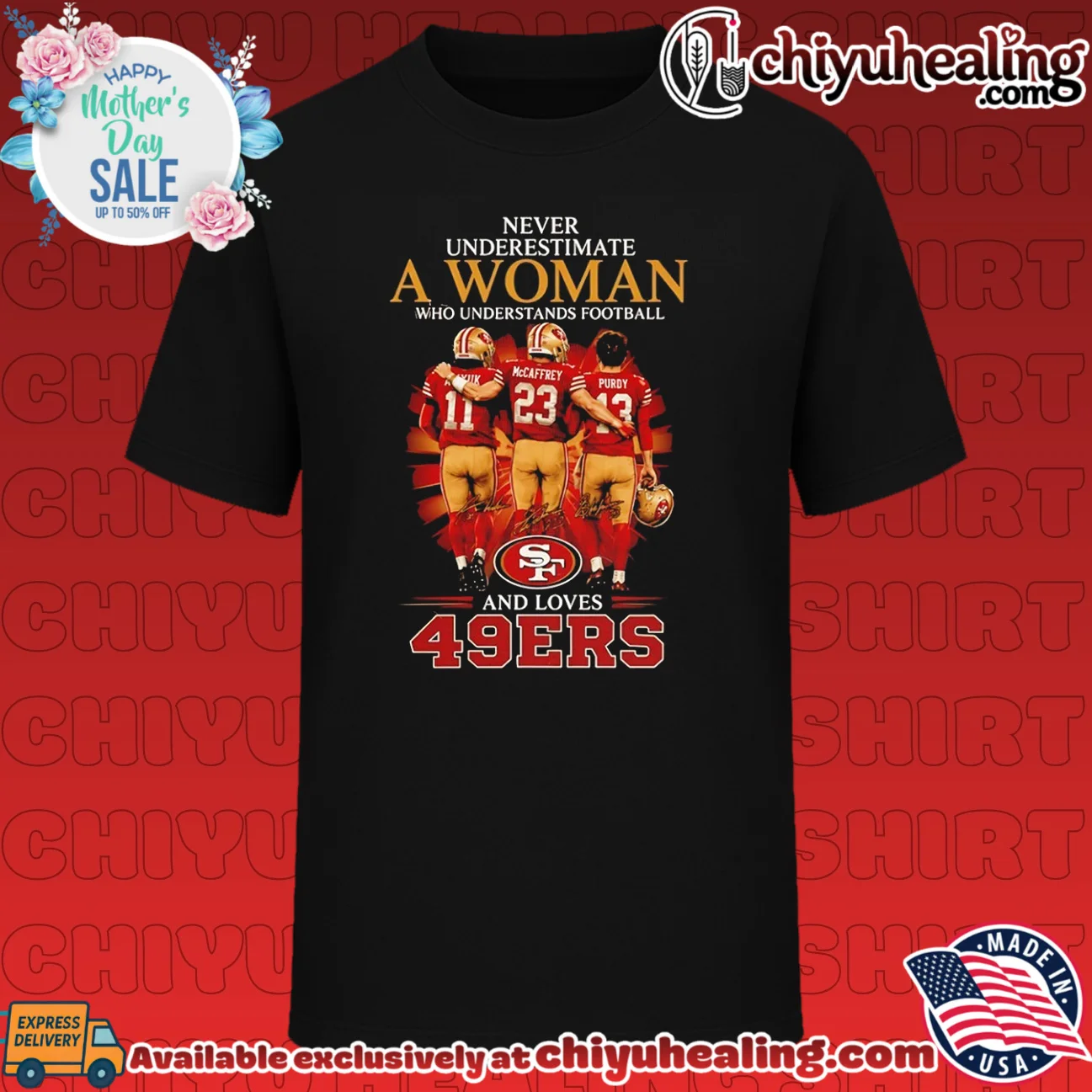 Never Underestimate a Woman Who Loves SF 49ers Football