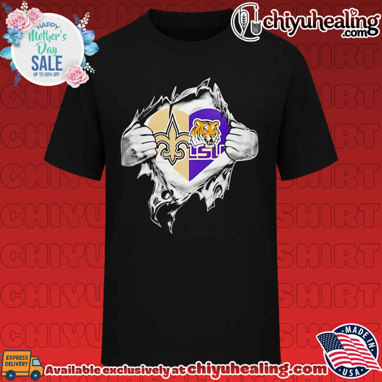 New Orleans Saints and LSU Tigers It Is in My Heart shirt & hoodie