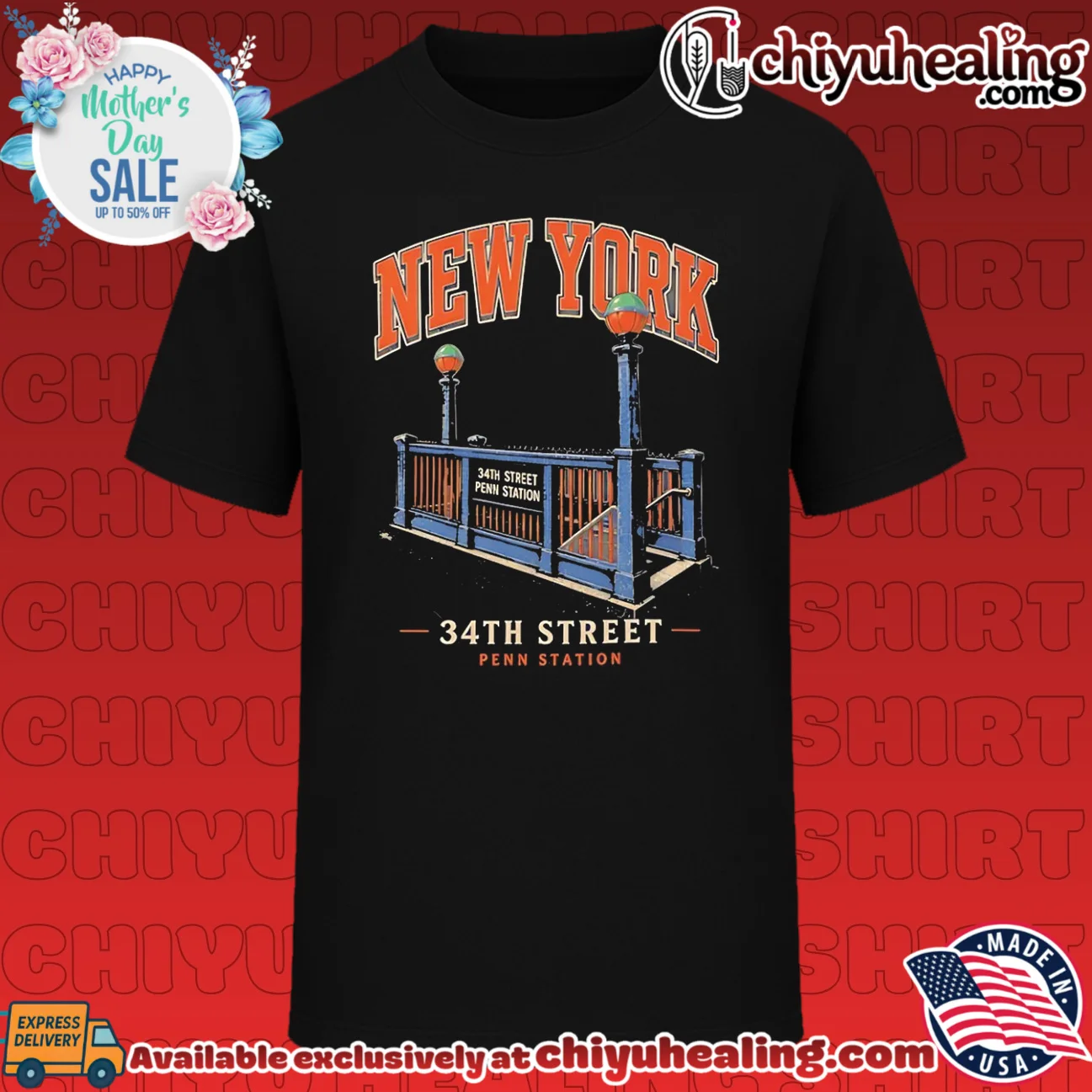 New York 34th Street Penn Station vintage shirt & hoodie