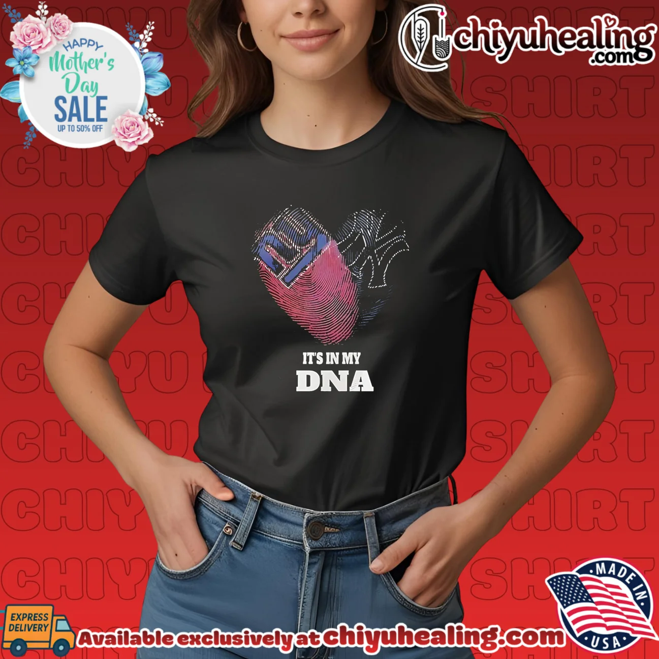 New York Giants and New York Yankees it's in my DNA shirt & hoodie New York Giants and New York Yankees it's in my DNA shirt & hoodie