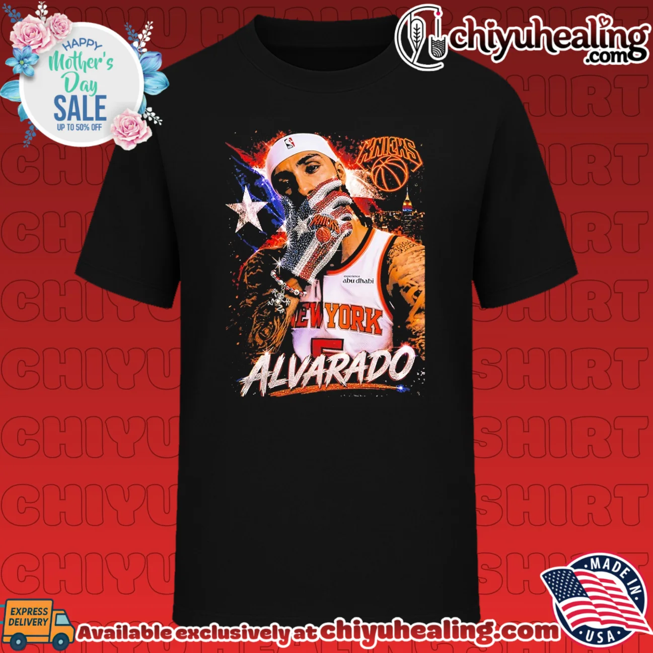 New York Knick Jose Alvarado icemen graphic