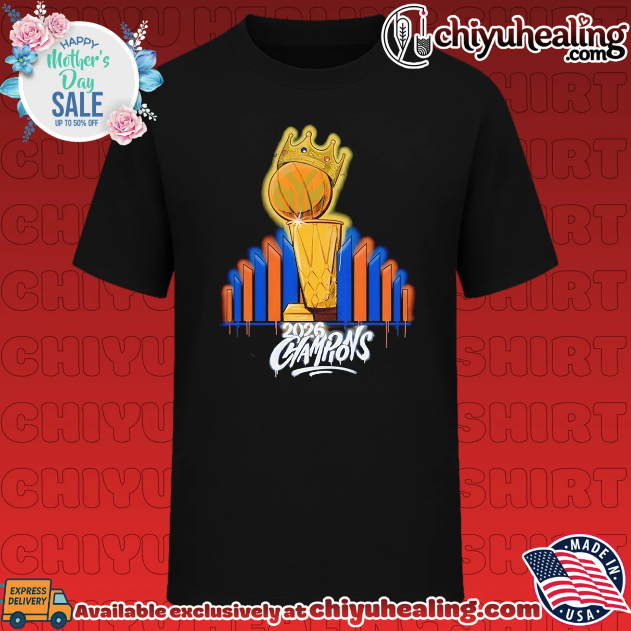 New York Knicks 2025-26 NBA Champions cown paint