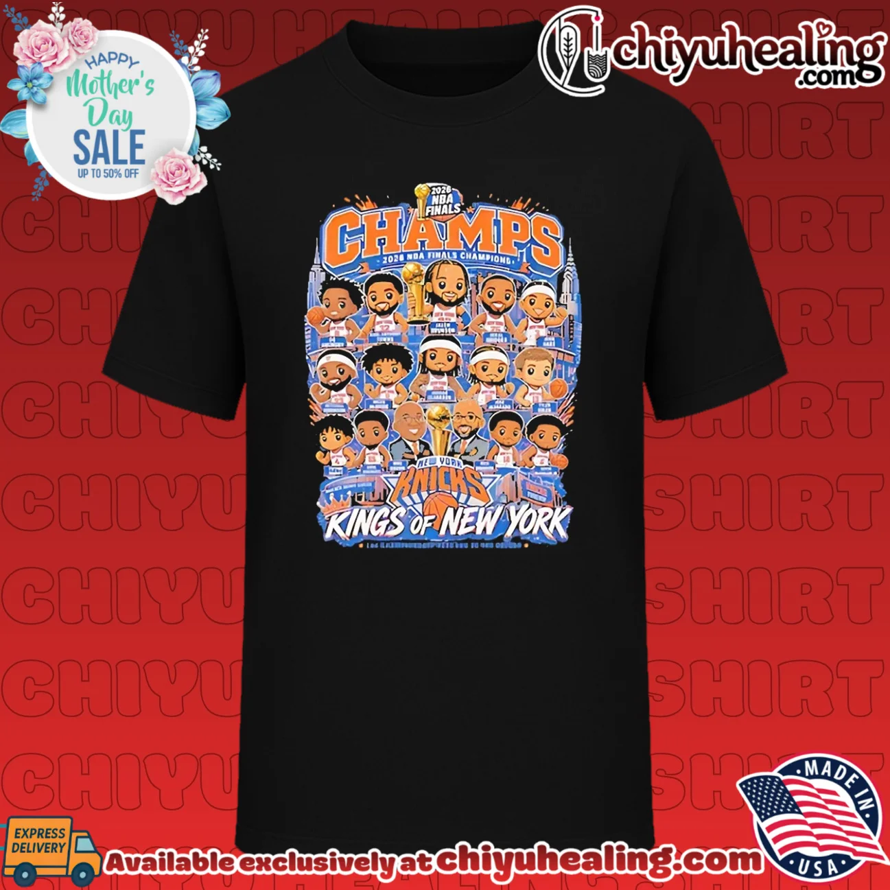 New York Knicks 2026 Champions kings of New York chibi