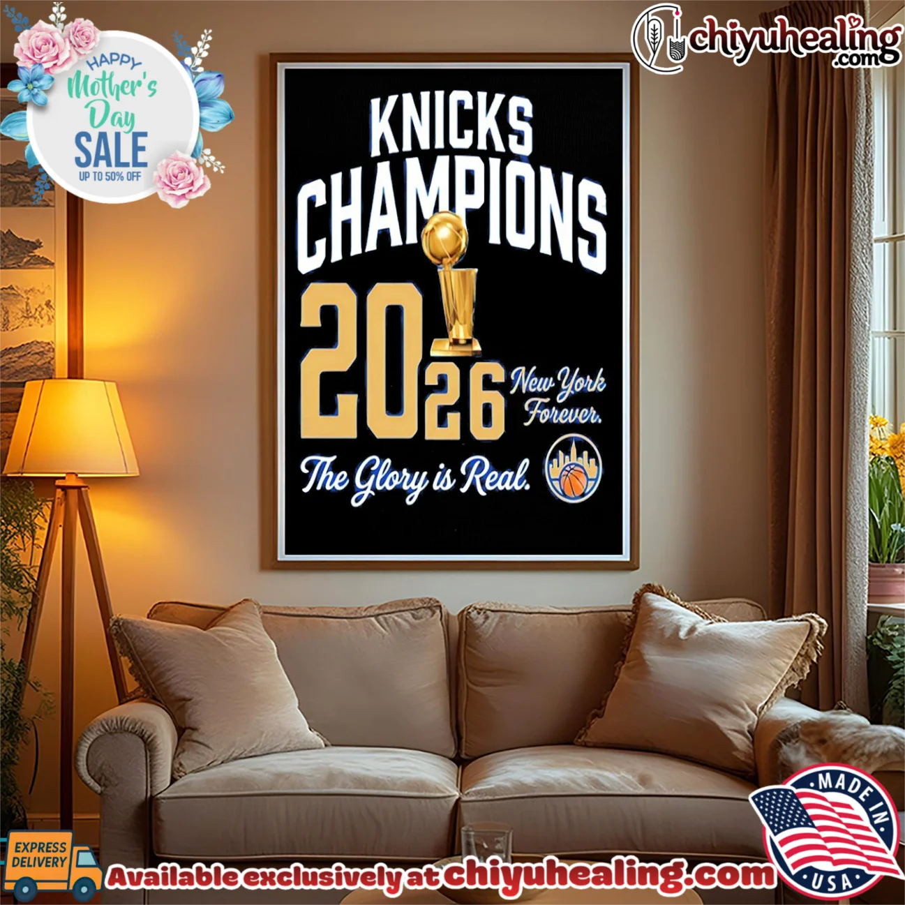 New York Knicks 2026 Champions the glory is real trophy timeless shirt & hoodie | IP Merchandise New York Knicks 2026 Champions the glory is real trophy