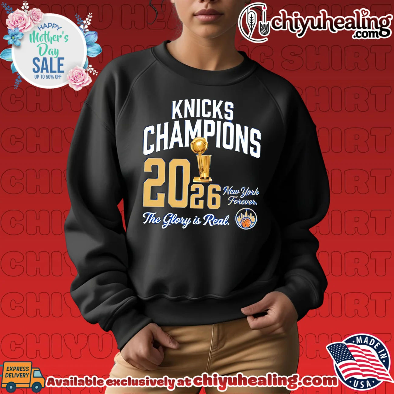 New York Knicks 2026 Champions the glory is real trophy timeless shirt & hoodie | IP Merchandise New York Knicks 2026 Champions the glory is real trophy